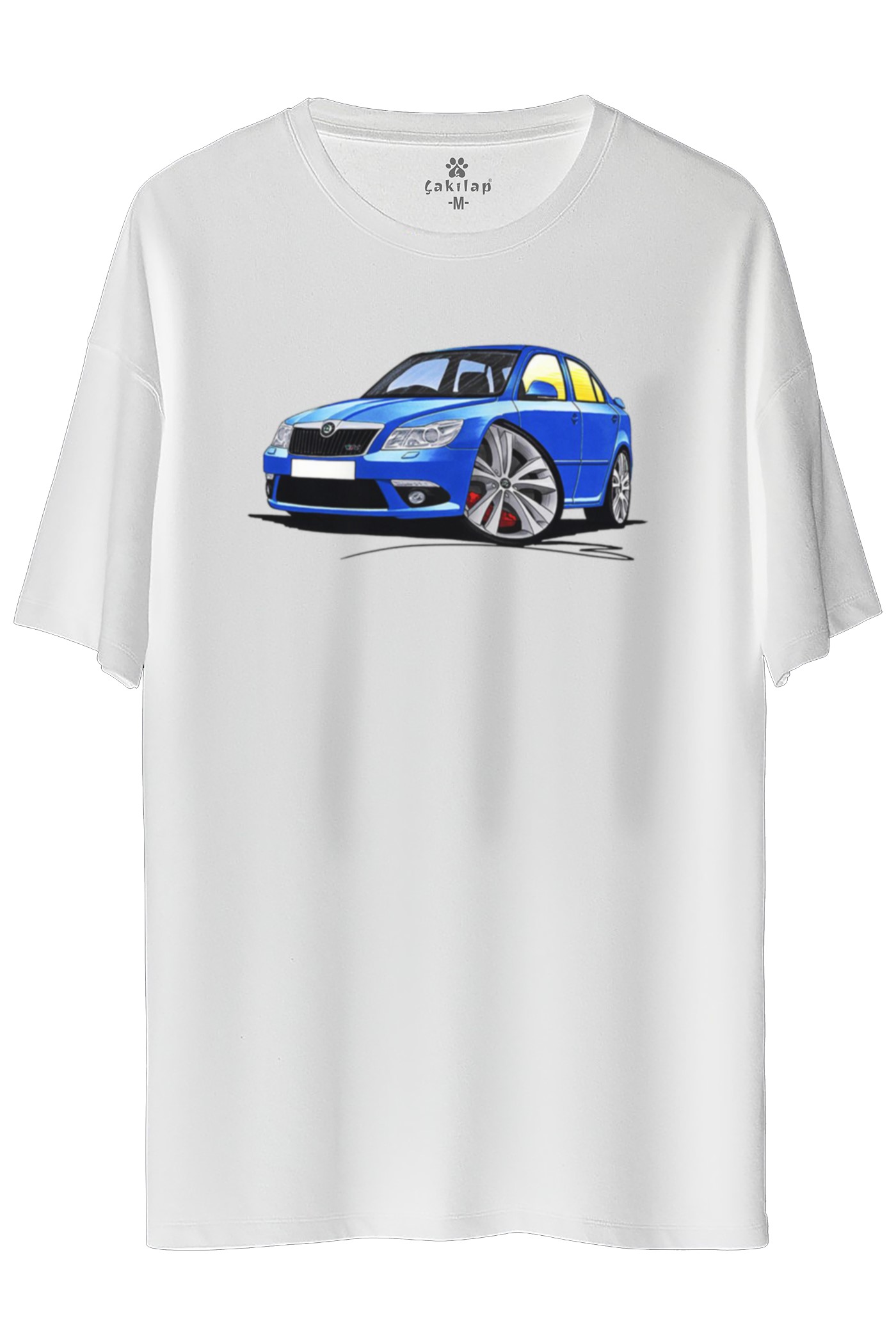 Skoda OctaviaA6 Baskılı Oversize Tişört