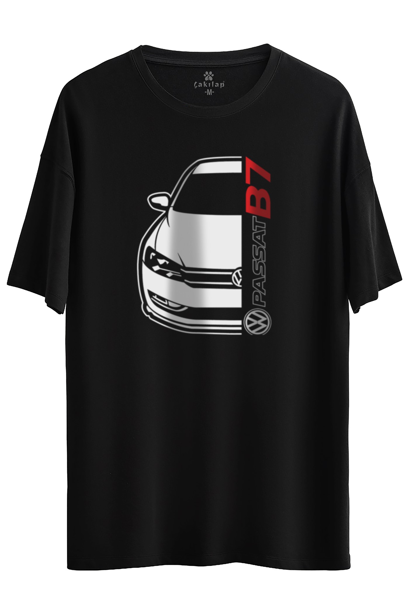 Vw Passat B7 Baskılı Oversize Tişört