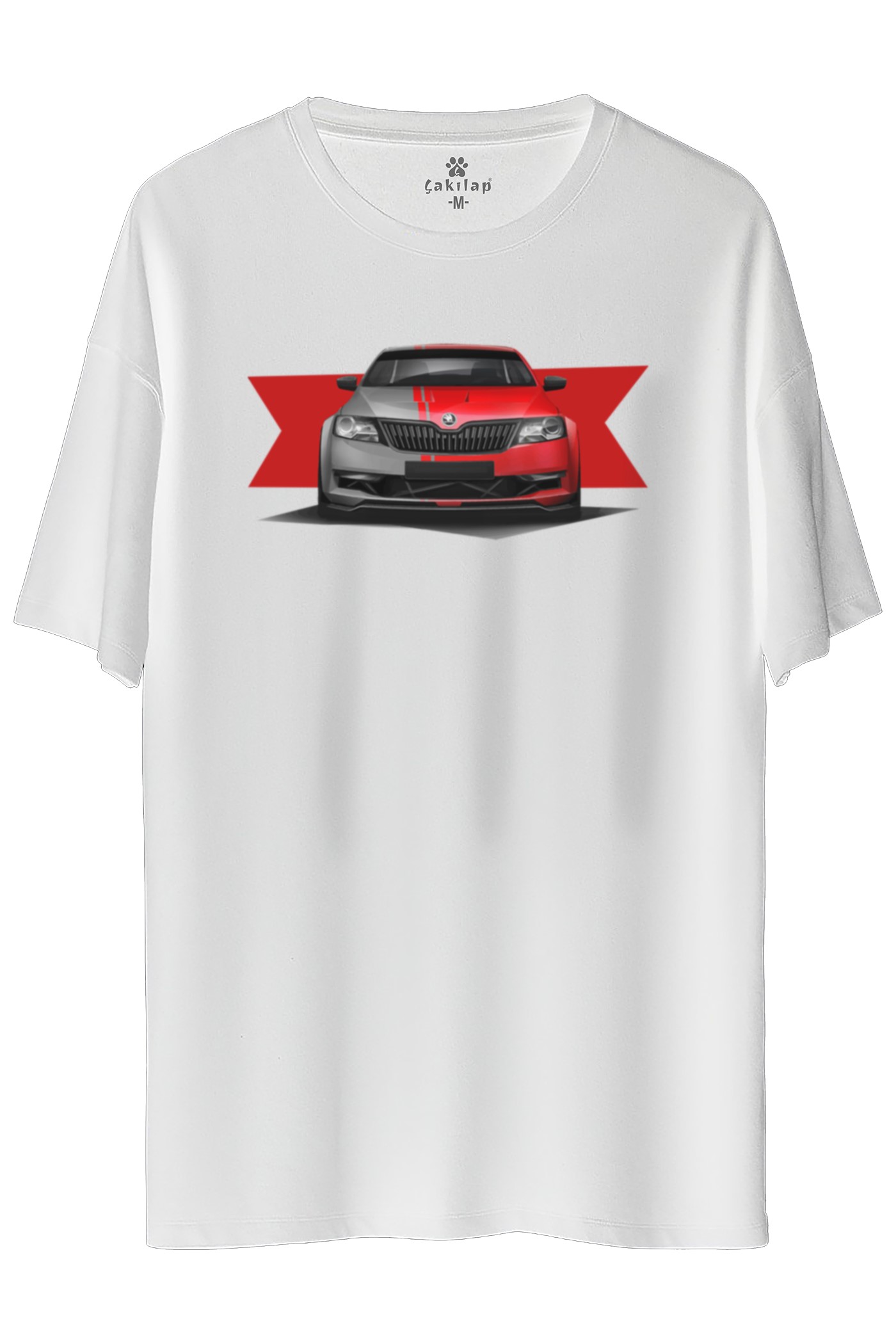 Skoda Rapid Baskılı Oversize Tişört