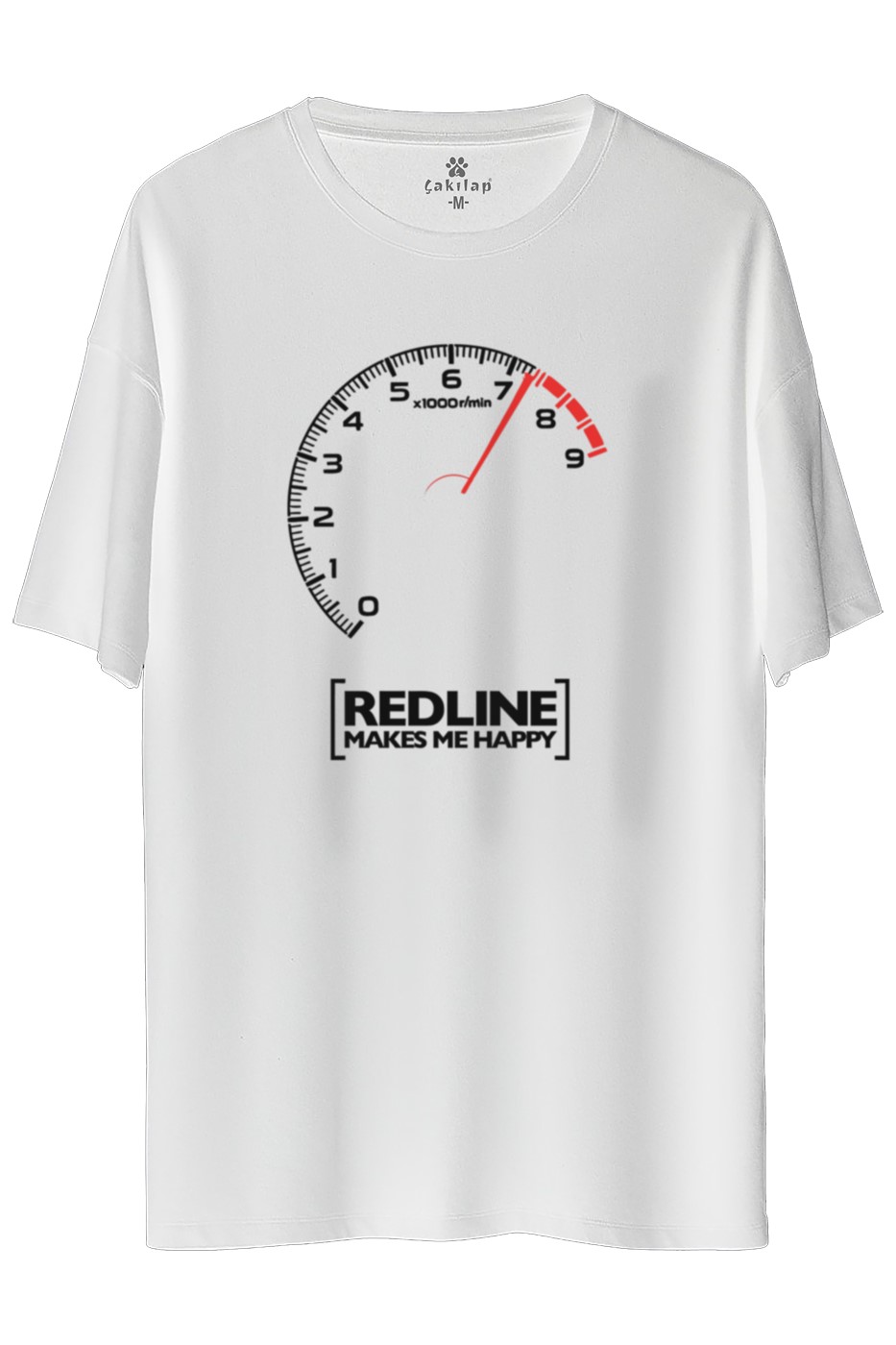 Redline Baskılı Oversize Tişört