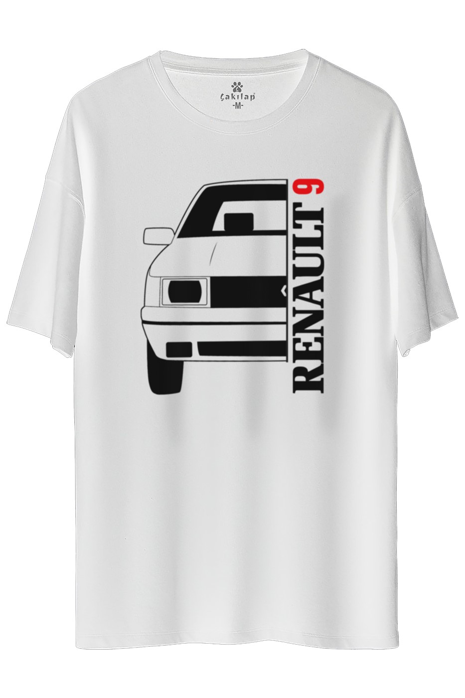 Renault 9 Baskılı Oversize Tişört