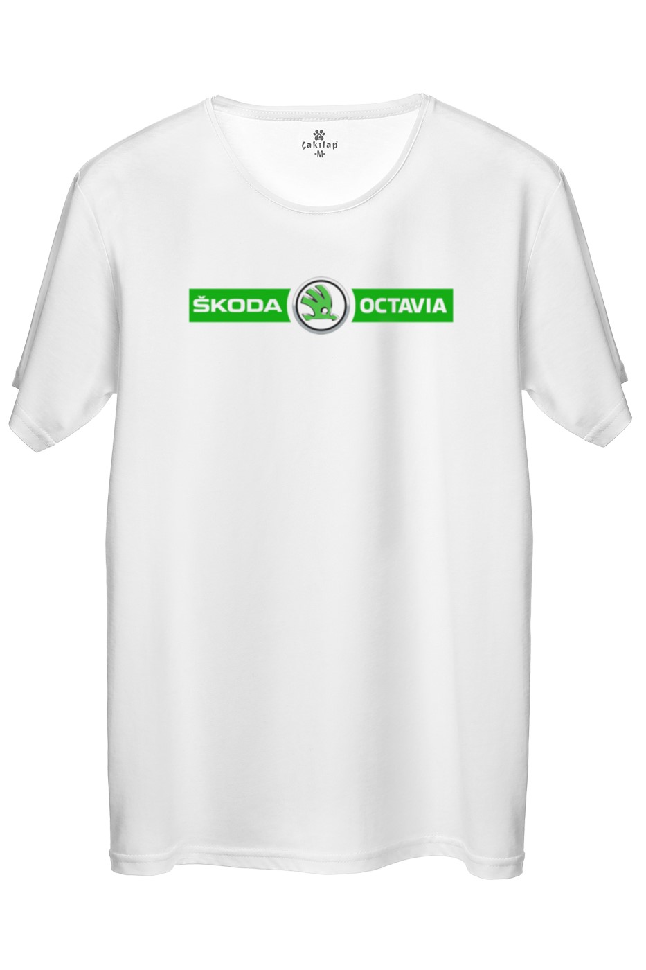 Skoda Octavia Logo Baskılı Regular Tişört