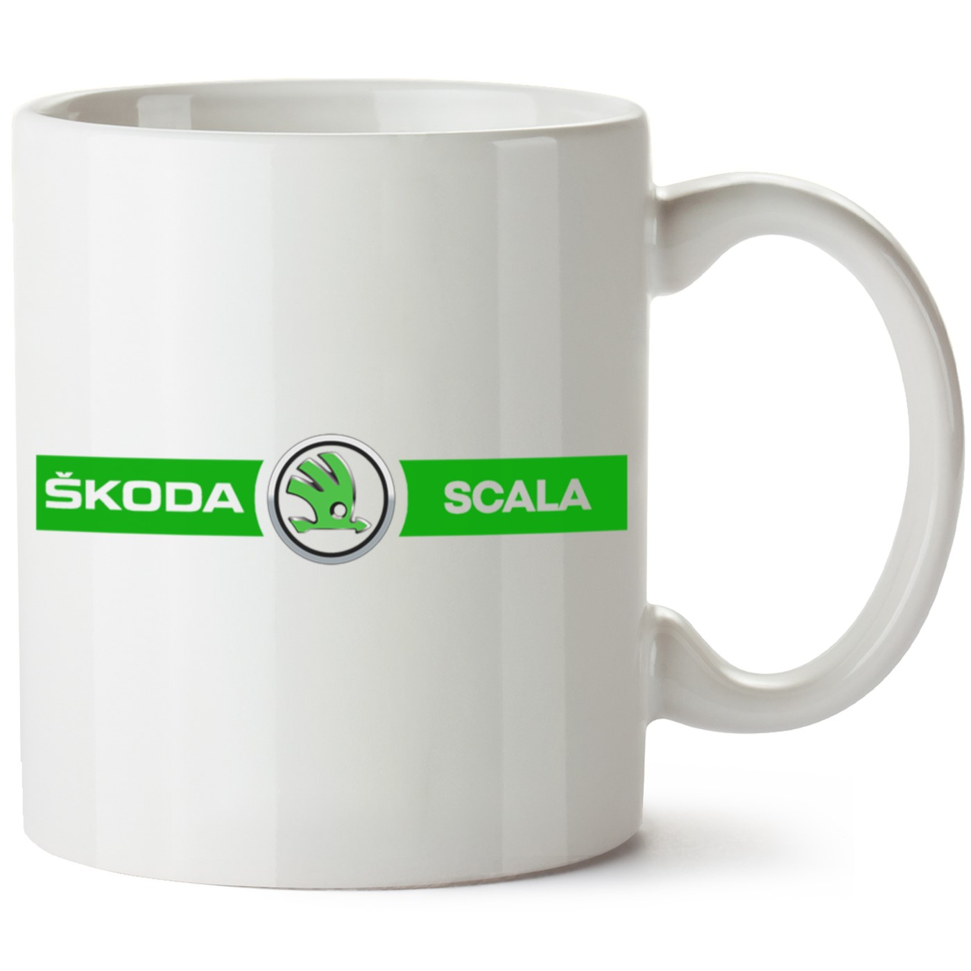 Skoda Scala Logo Baskılı Porselen Kupa Bardak