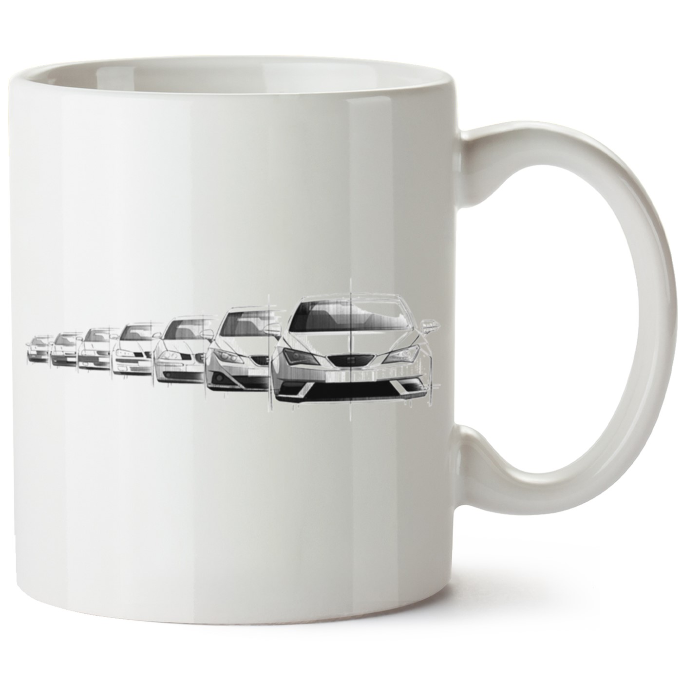 Seat İbiza Baskılı Porselen Kupa Bardak