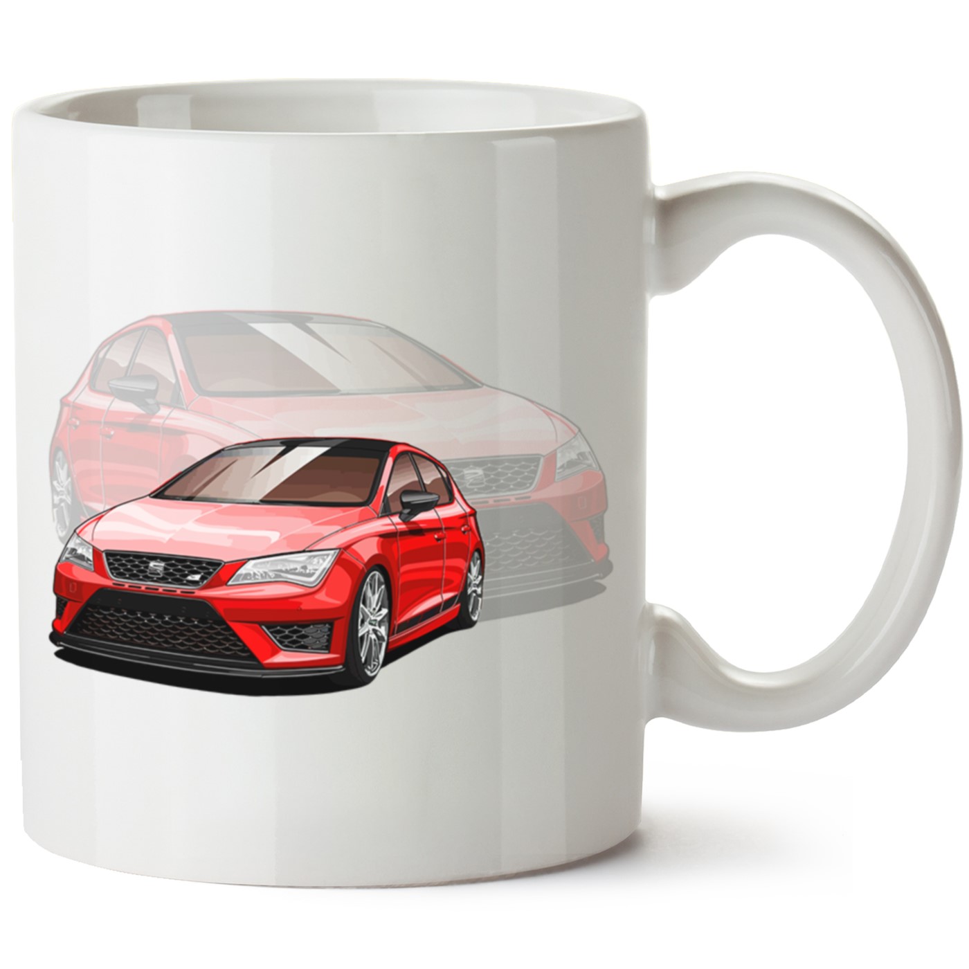 Seat Leon Mk3 Baskılı Porselen Kupa Bardak