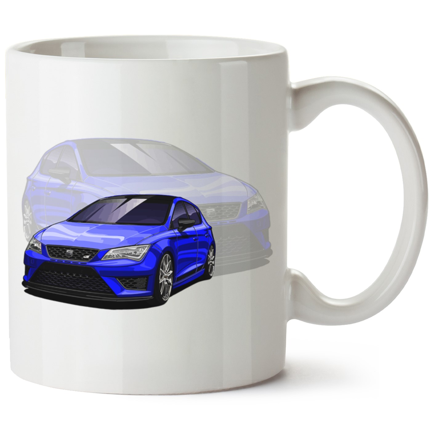 Seat Leon Mk3 Baskılı Porselen Kupa Bardak