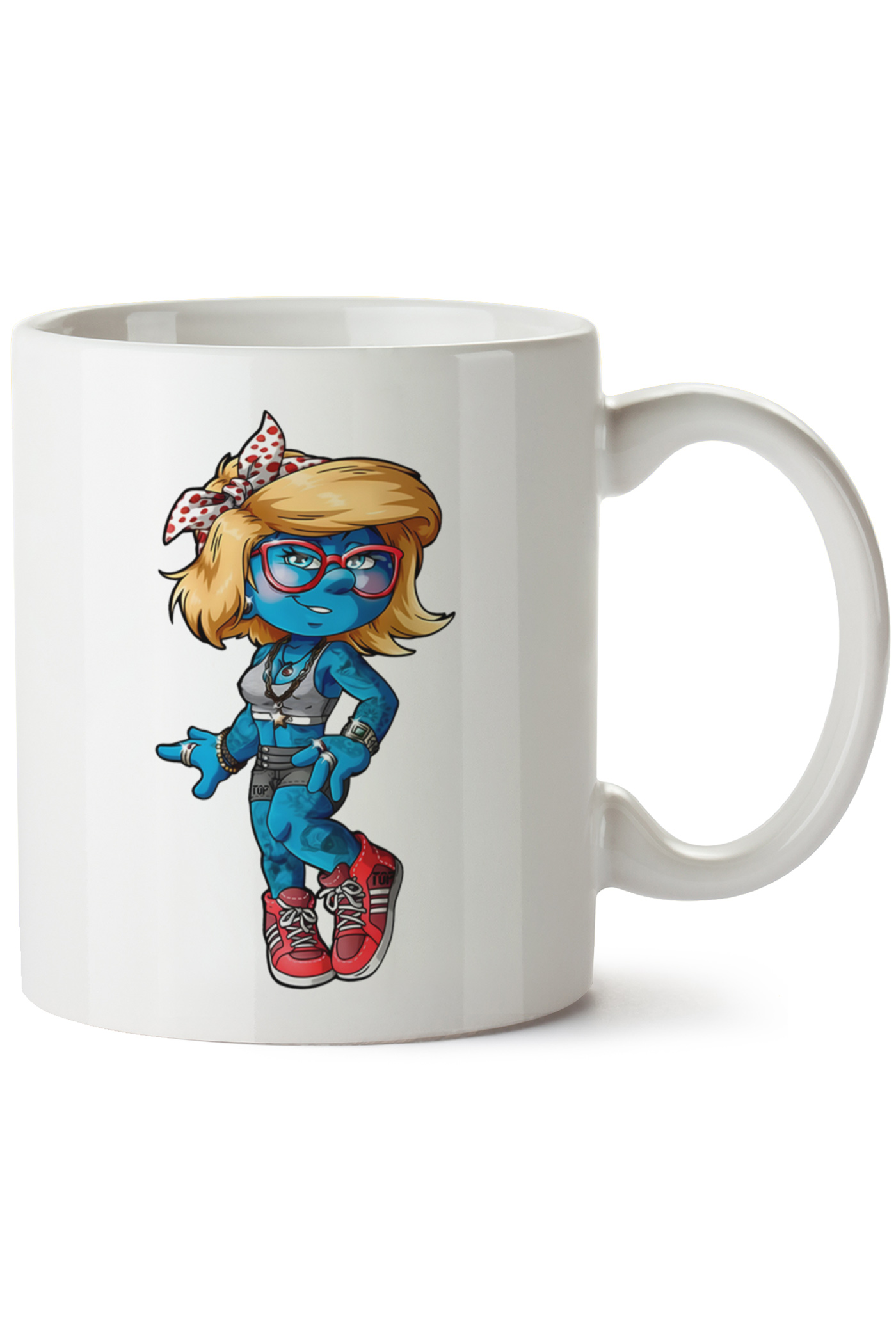 Sirine Baskılı Porselen Kupa Bardak