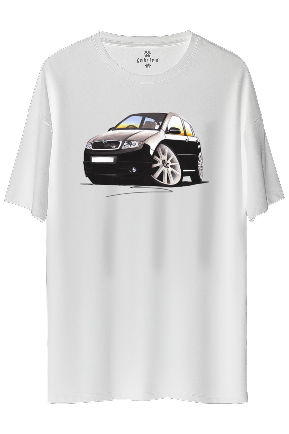 Skoda Fabia1 Baskılı Oversize Tişört
