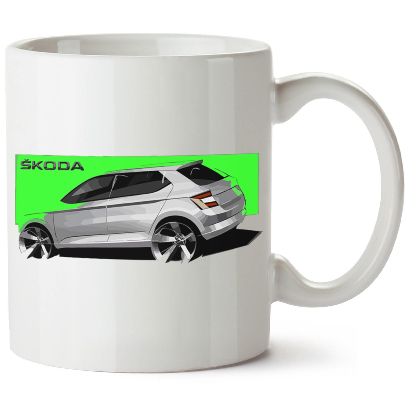 Skoda Fabia3 Baskılı Porselen Kupa Bardak