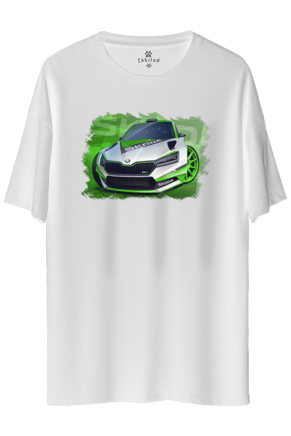 Skoda Fabia3 Baskılı Oversize Tişört