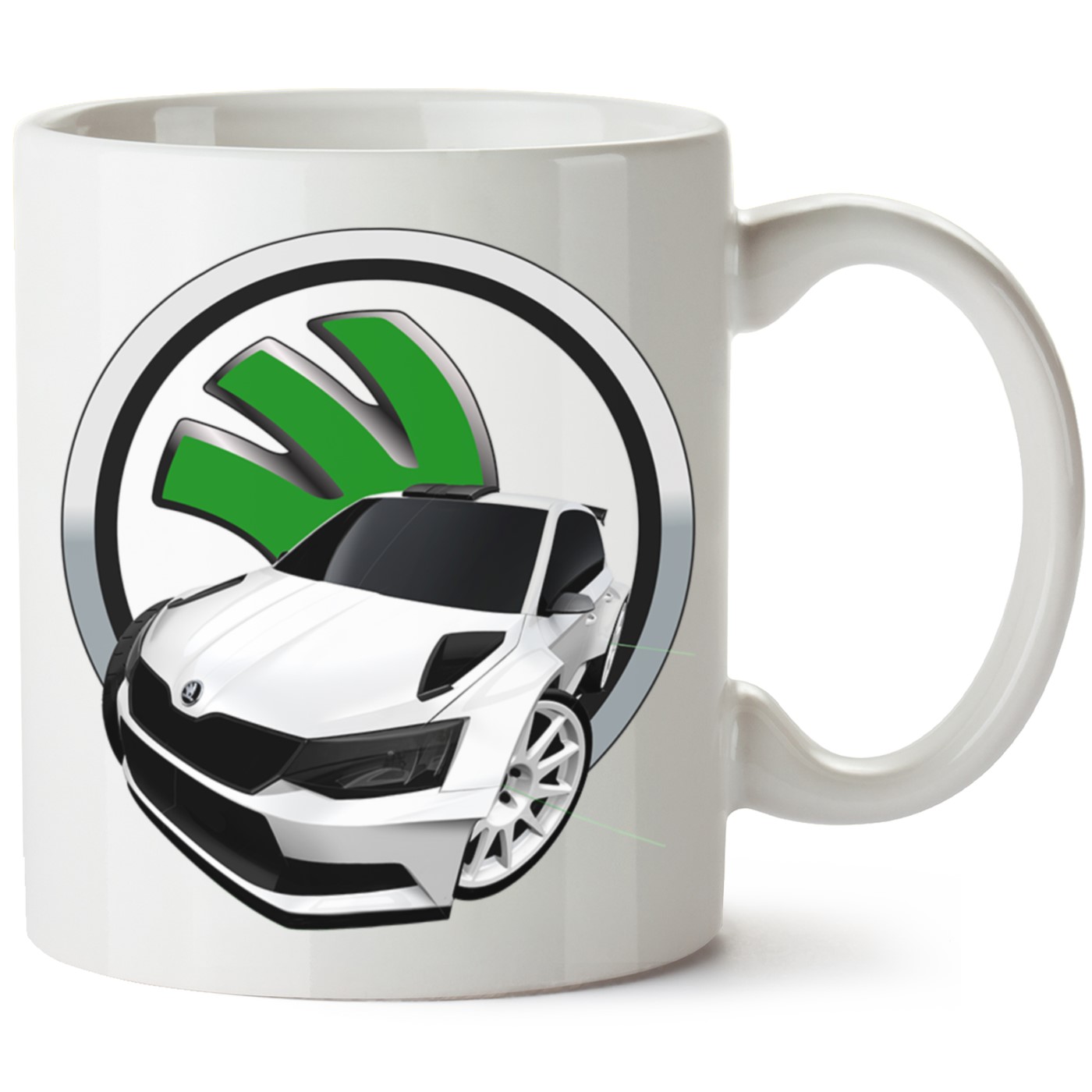 Skoda Fabia3 Baskılı Porselen Kupa Bardak