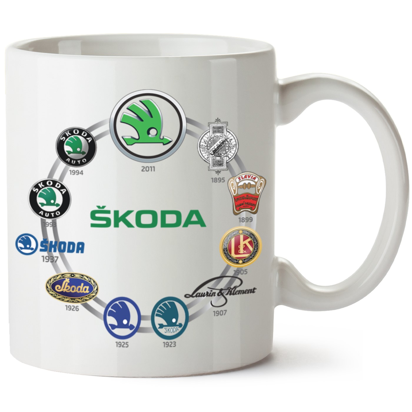 Skoda Logo Baskılı Porselen Kupa Bardak