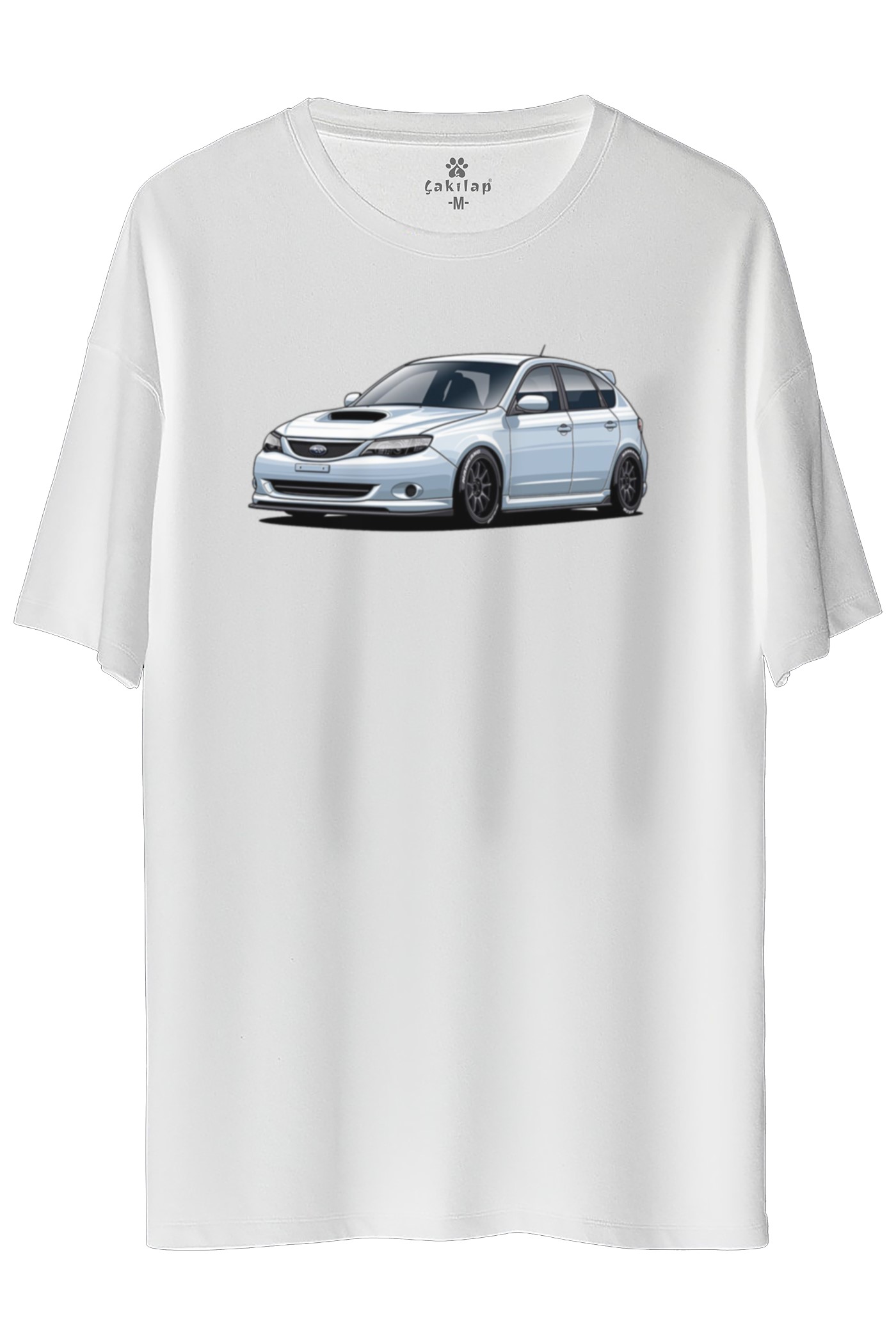 Subaru Baskılı Oversize Tişört