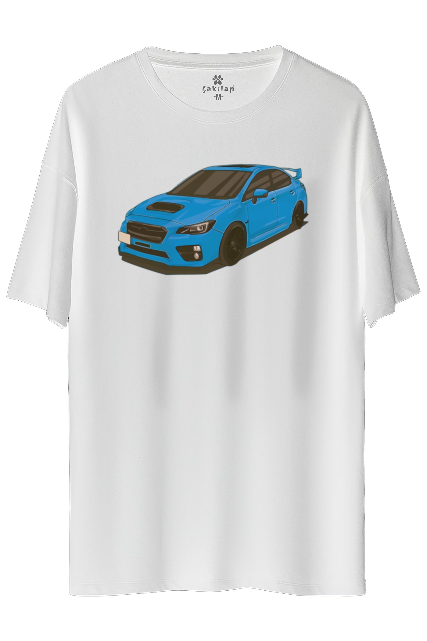 Subaru Baskılı Oversize Tişört