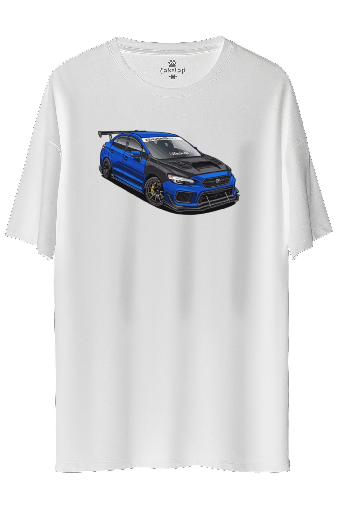 Subaru Baskılı Oversize Tişört