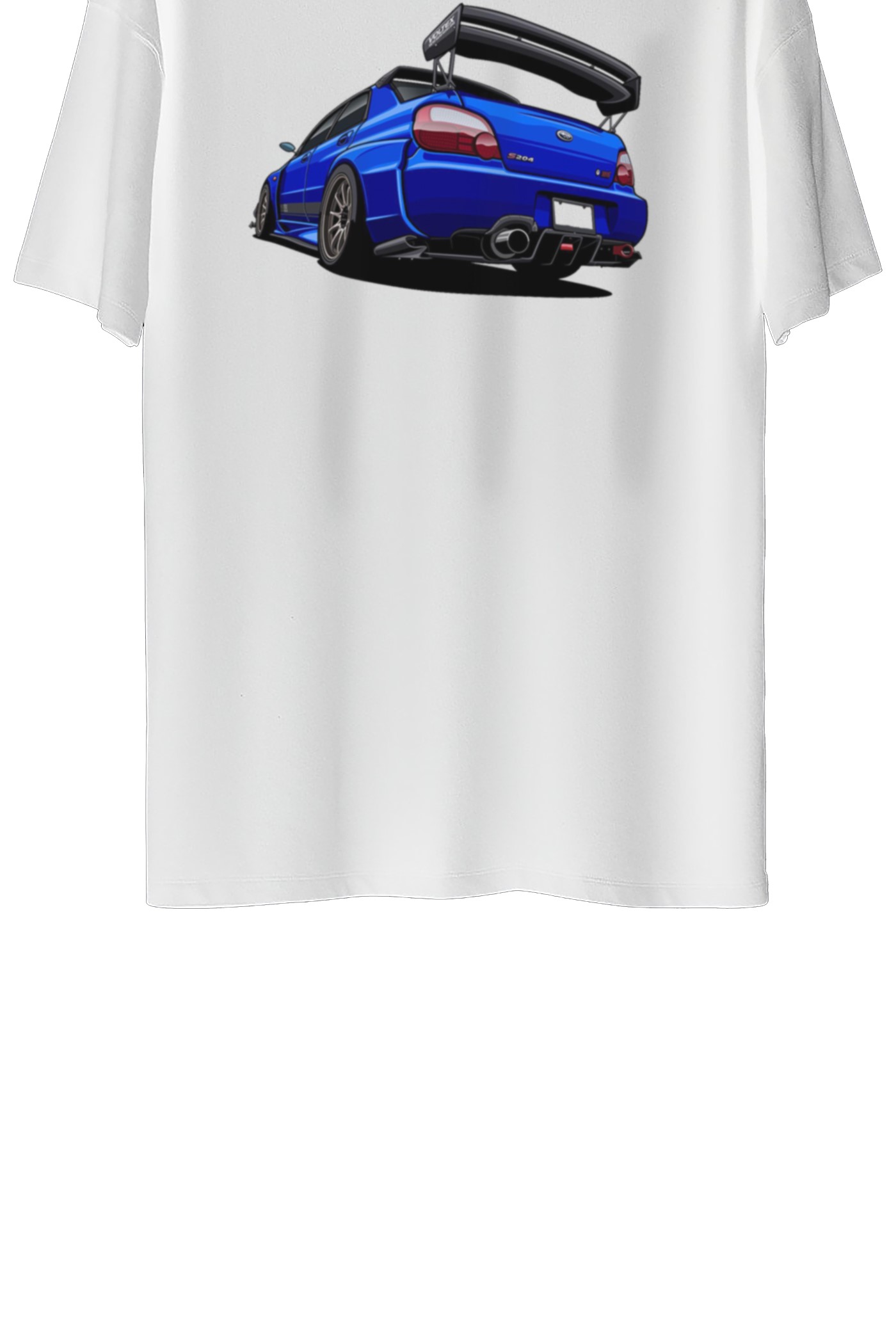 Subaru Baskılı Oversize Tişört