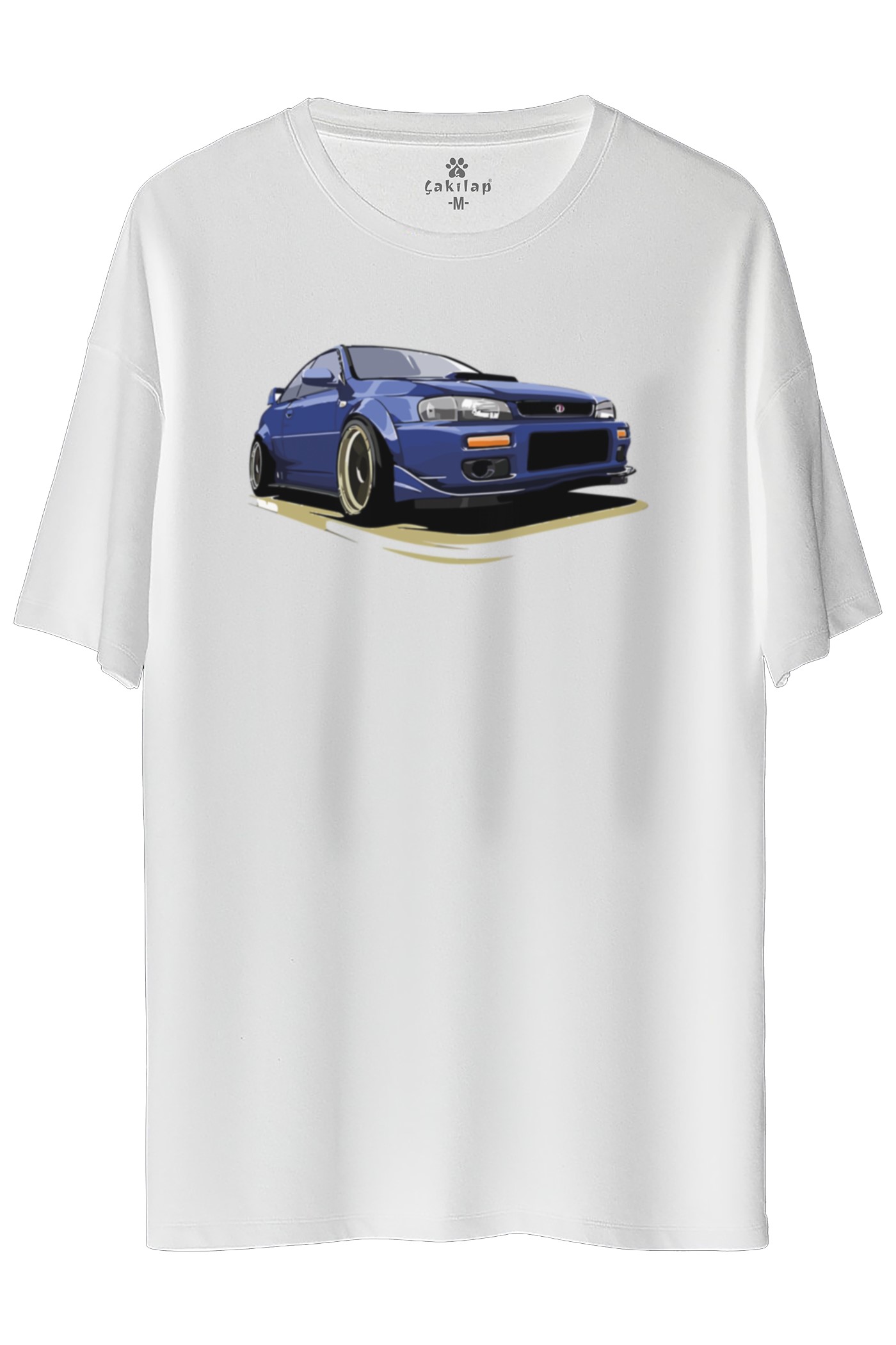 Subaru Baskılı Oversize Tişört