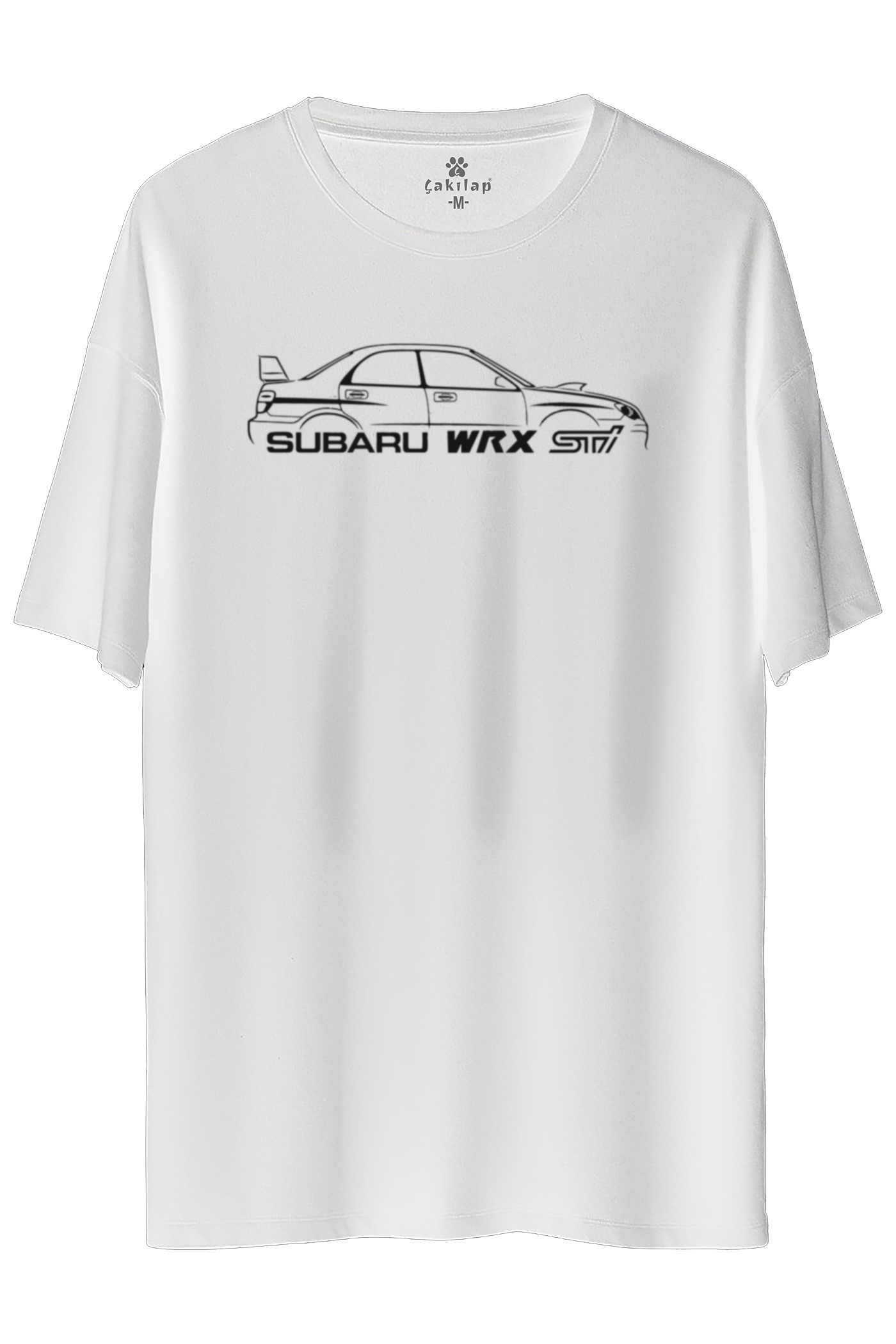 Subaru Baskılı Oversize Tişört