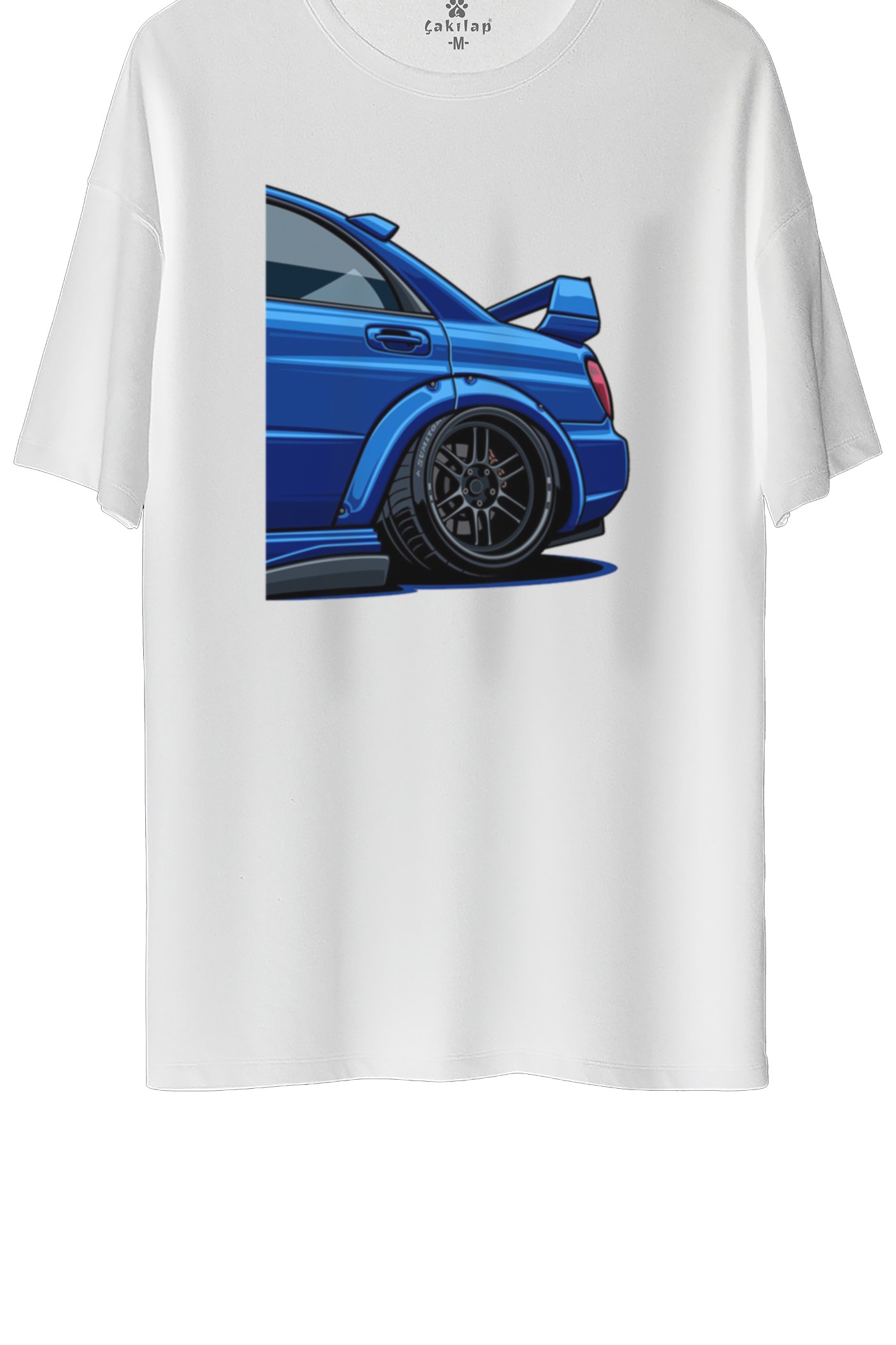 Subaru Baskılı Oversize Tişört