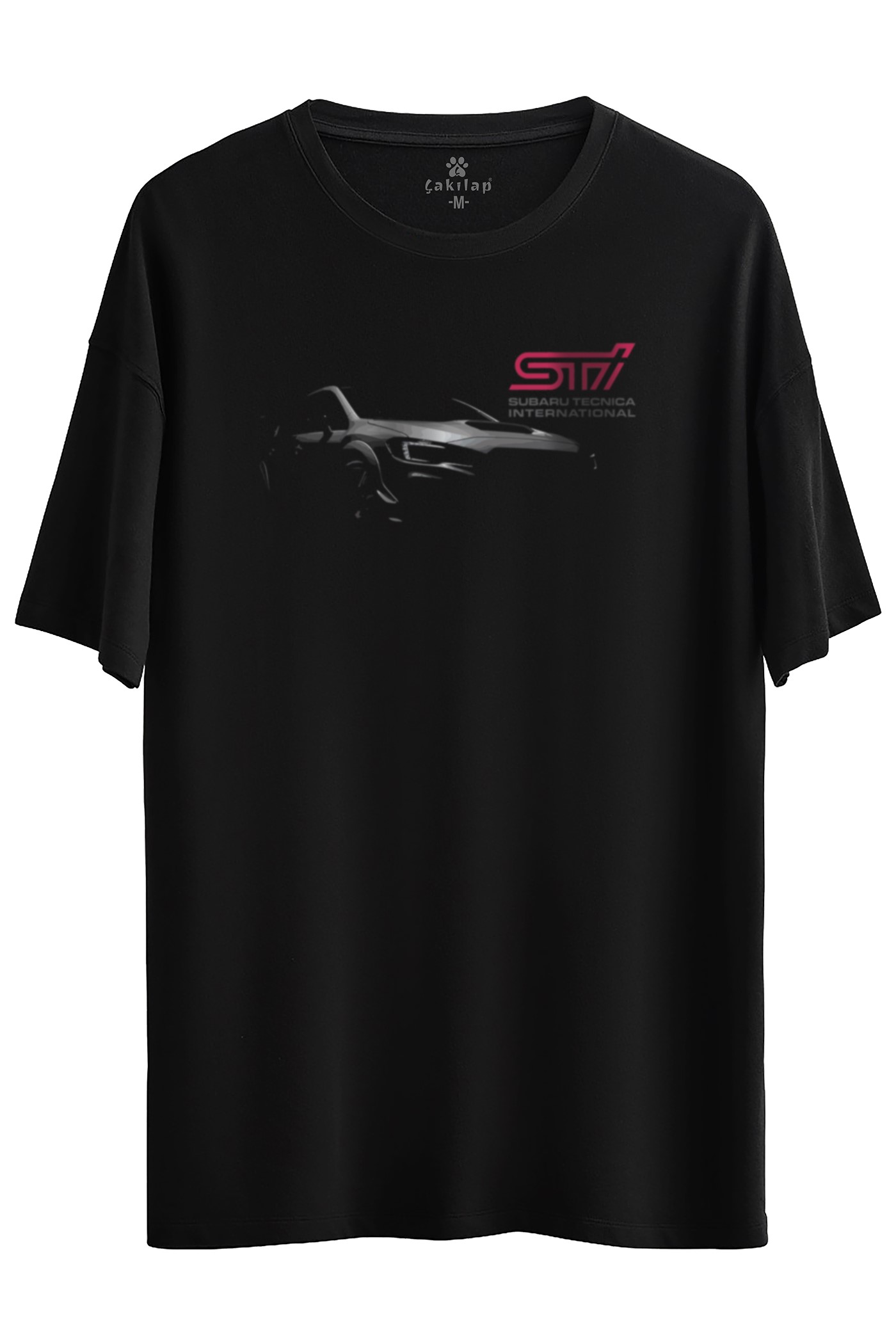 Subaru Baskılı Oversize Tişört