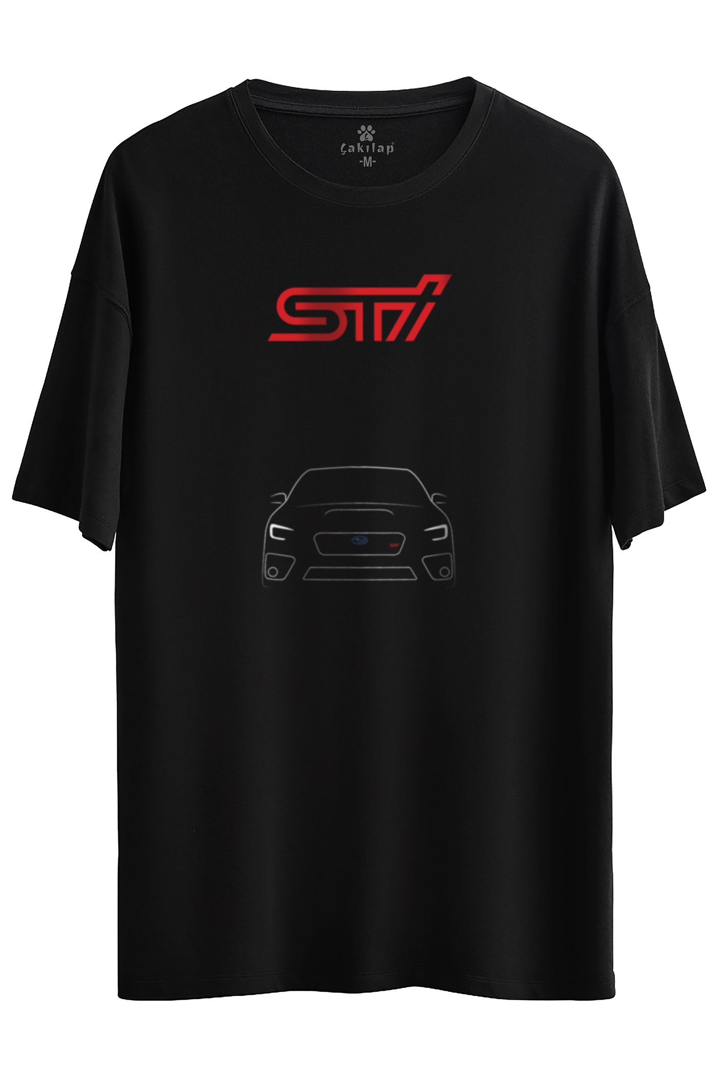 Subaru Baskılı Oversize Tişört