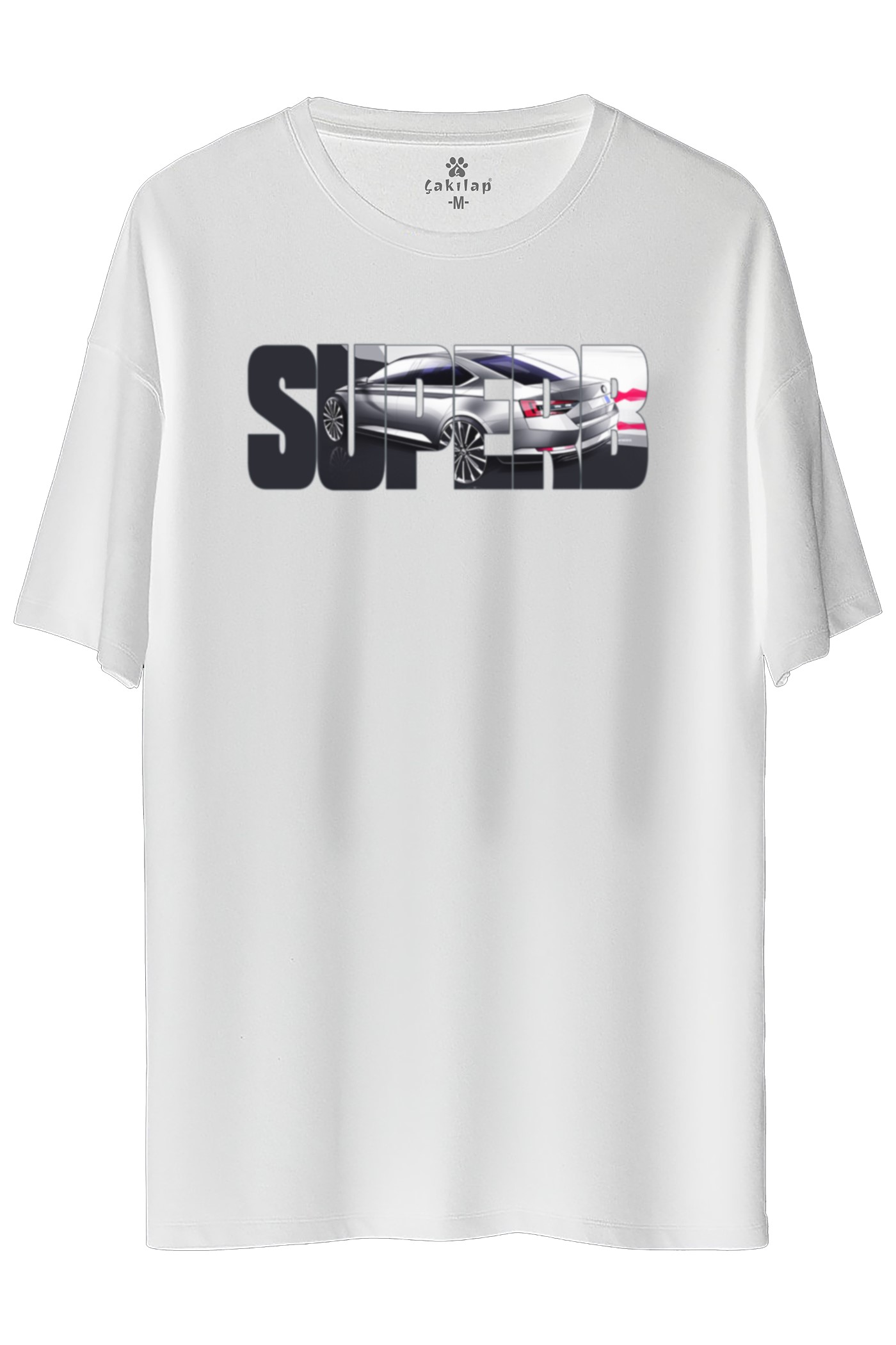 Skoda SuperBB7 Baskılı Oversize Tişört