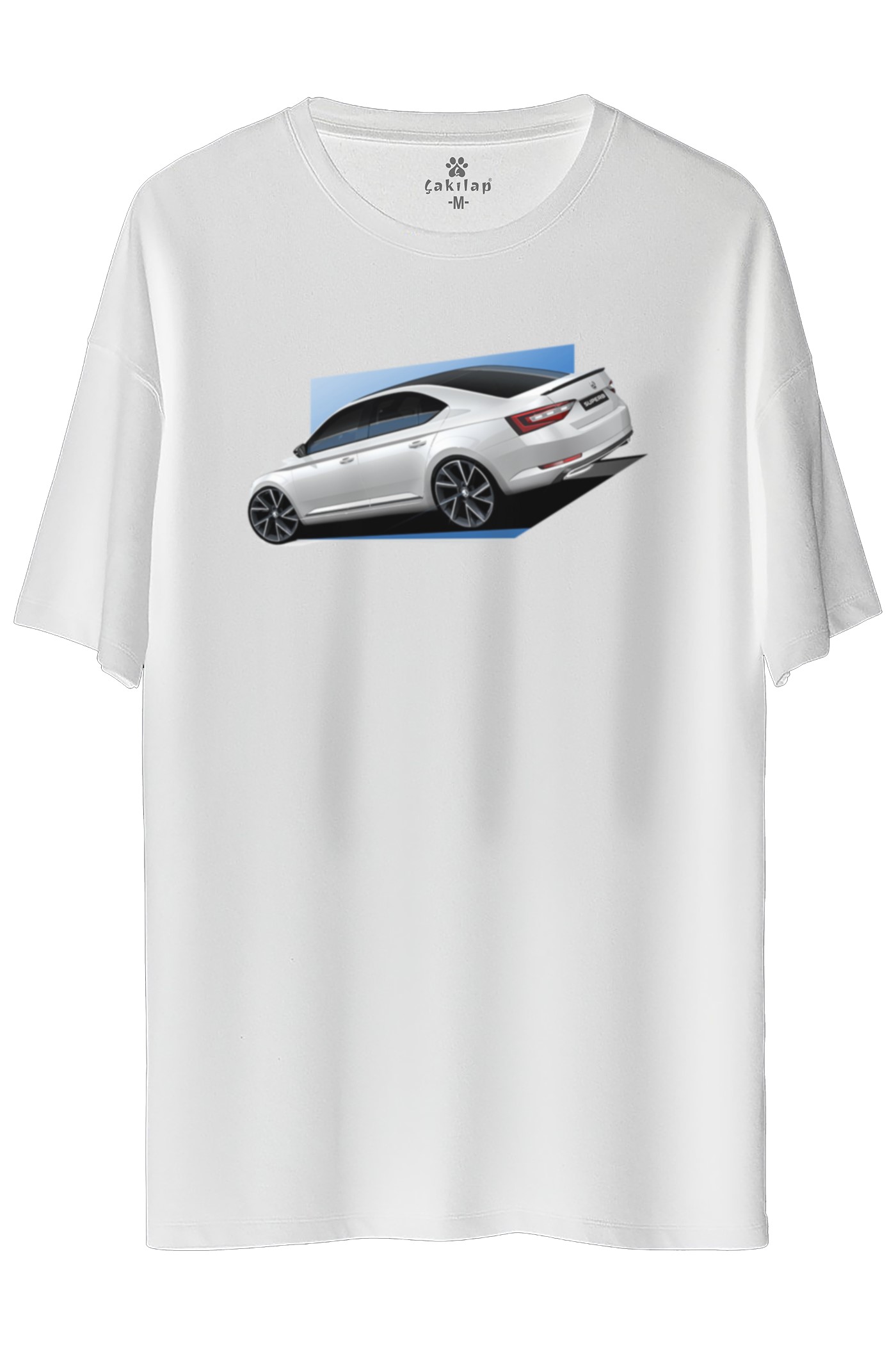 Skoda SuperBB7 Baskılı Oversize Tişört