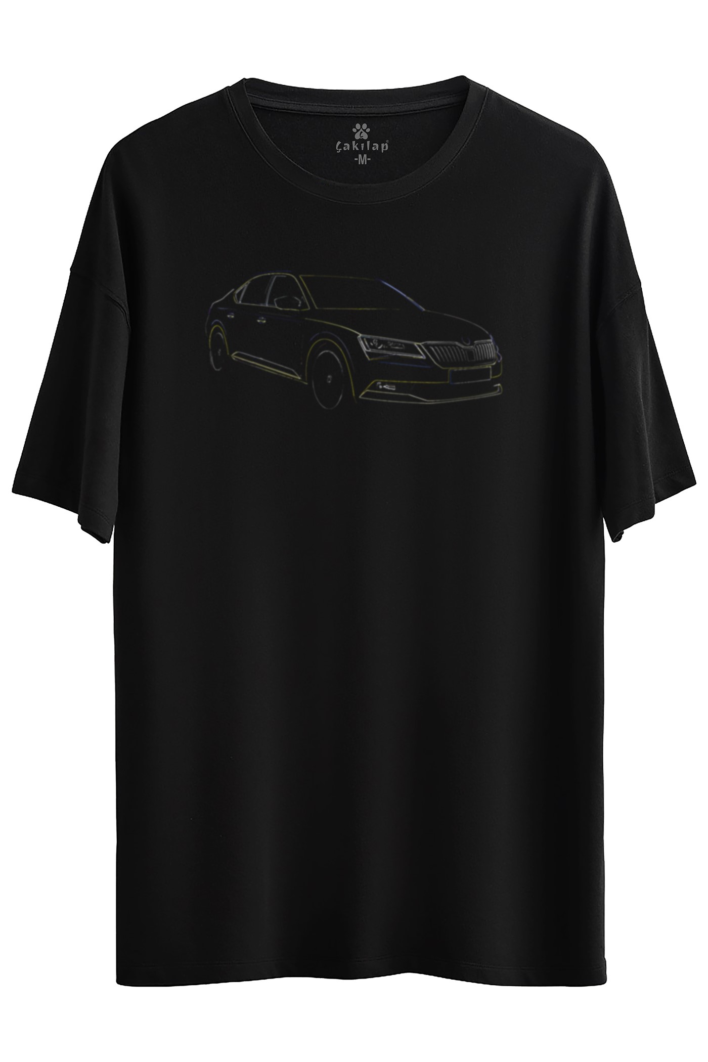 Skoda SuperBB7 Baskılı Oversize Tişört