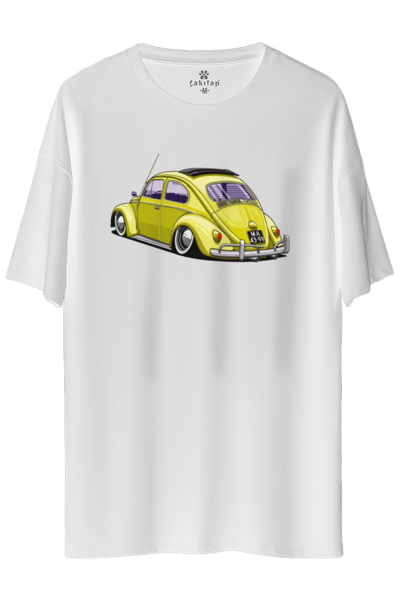 Vw Beetle Baskılı Oversize Tişört