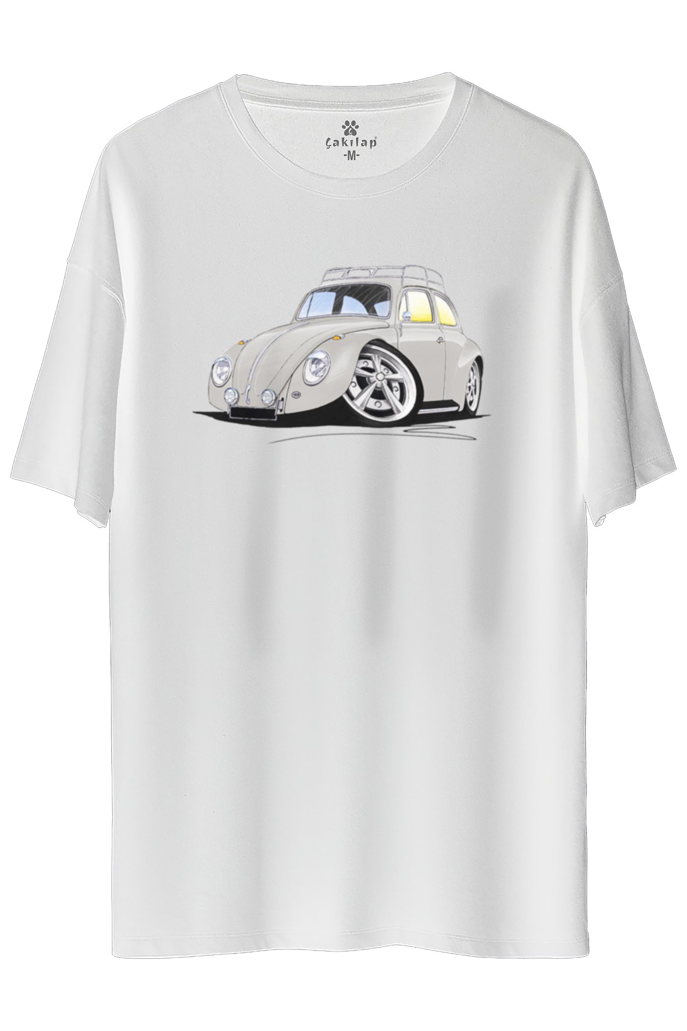 Vw Beetle Baskılı Oversize Tişört