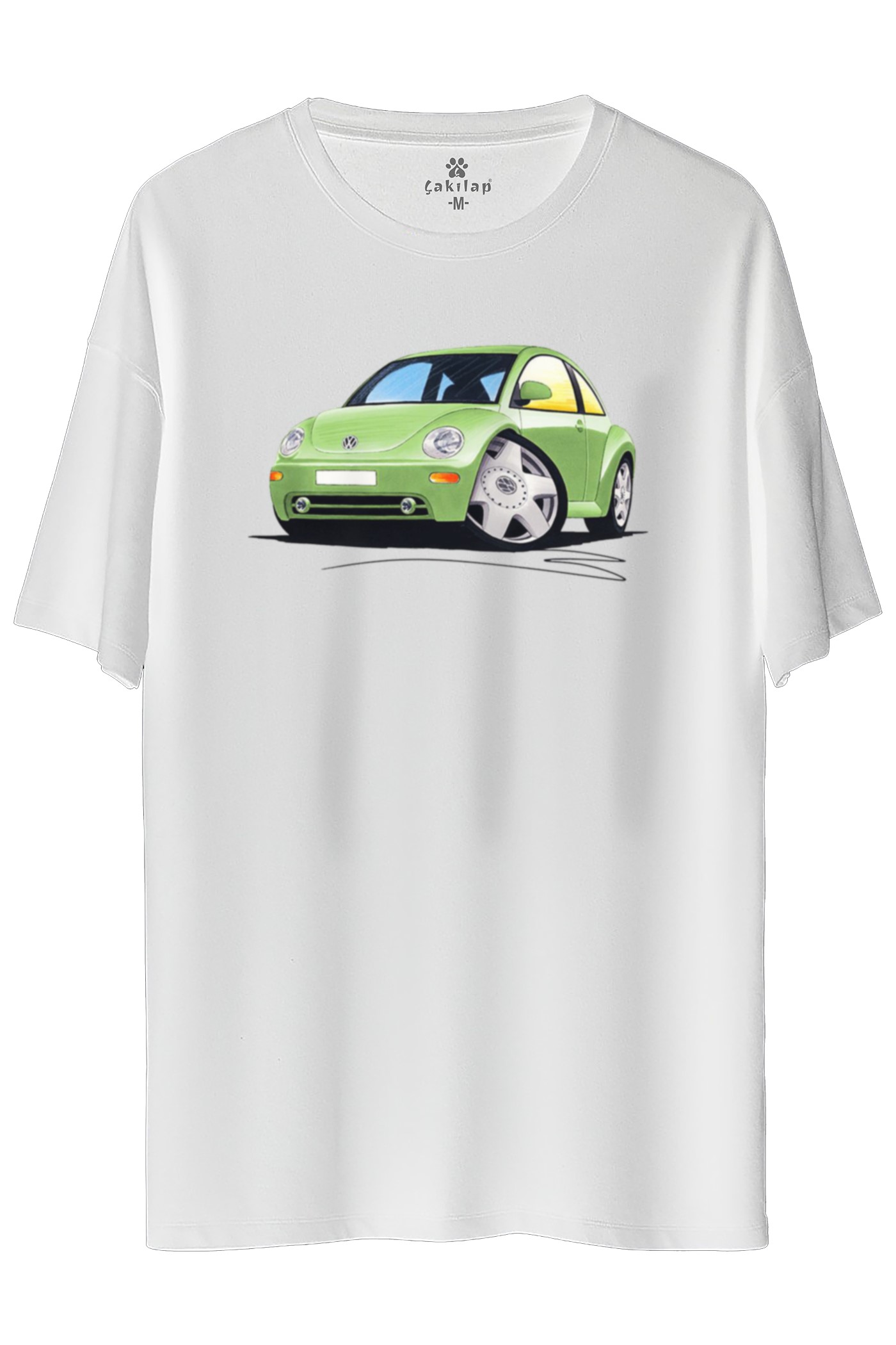 Vw Beetle Baskılı Oversize Tişört