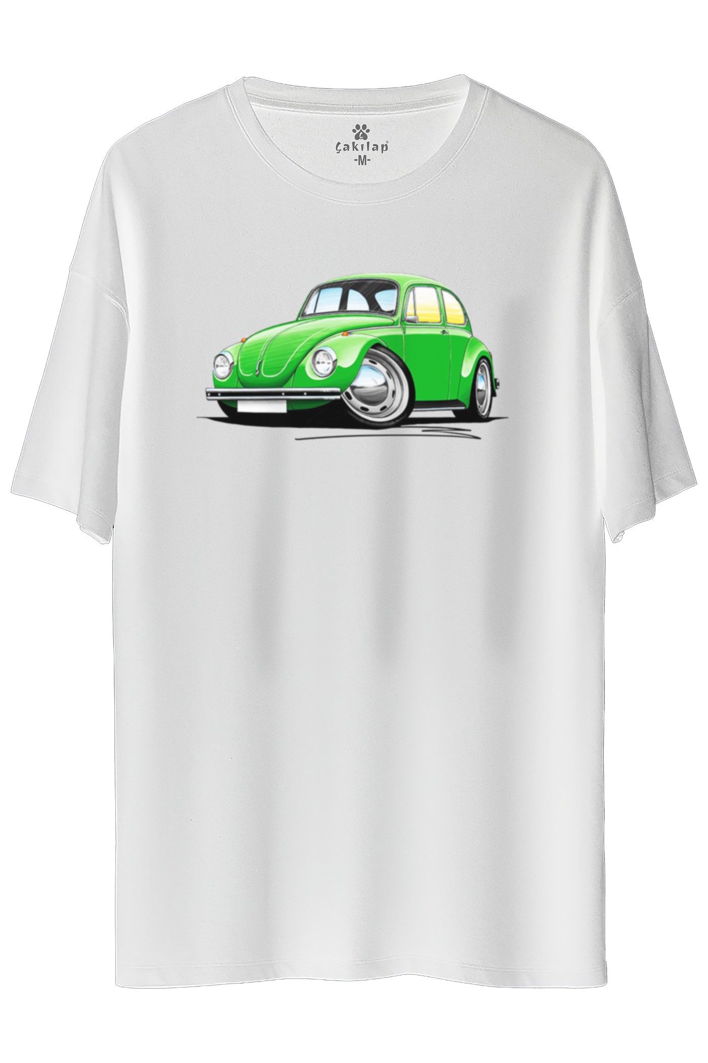 Vw Beetle Baskılı Oversize Tişört
