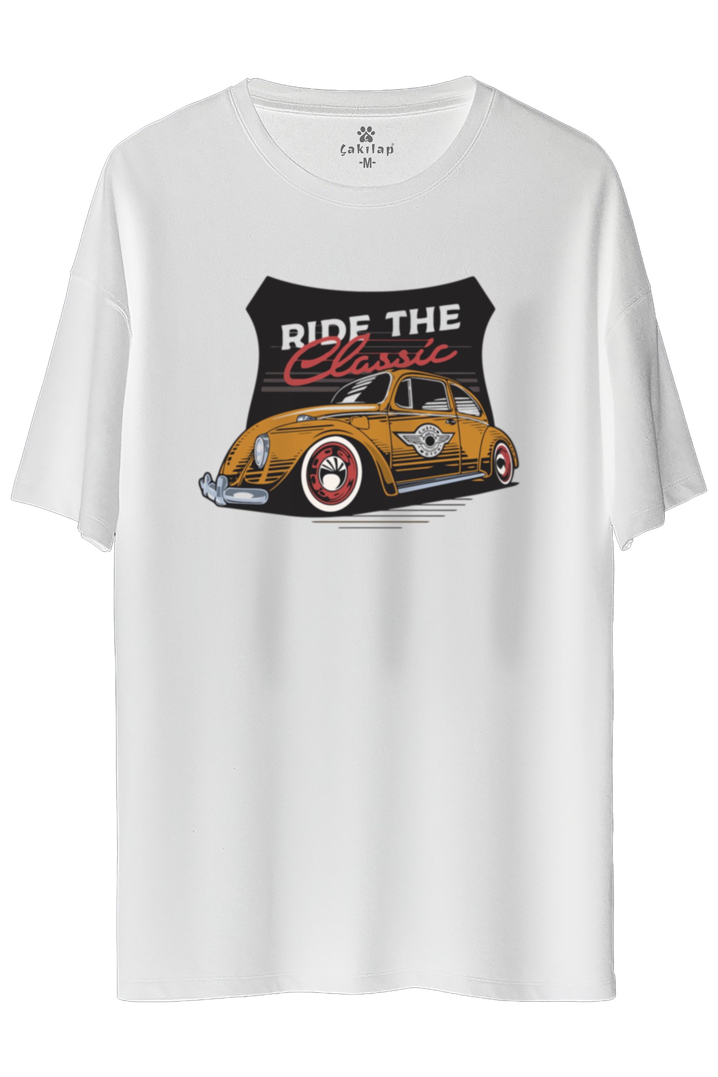 Vw Beetle Baskılı Oversize Tişört