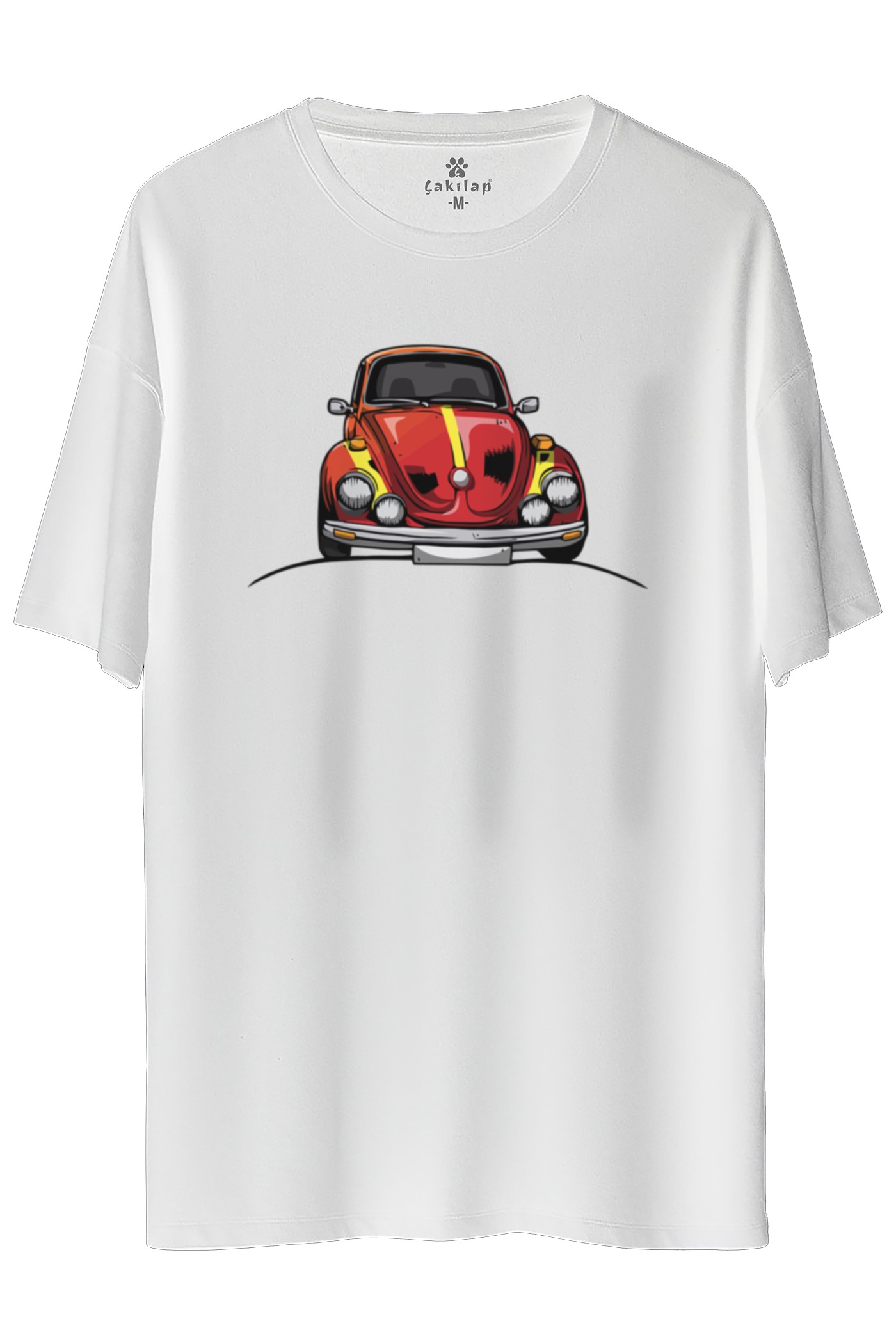 Vw Beetle Baskılı Oversize Tişört