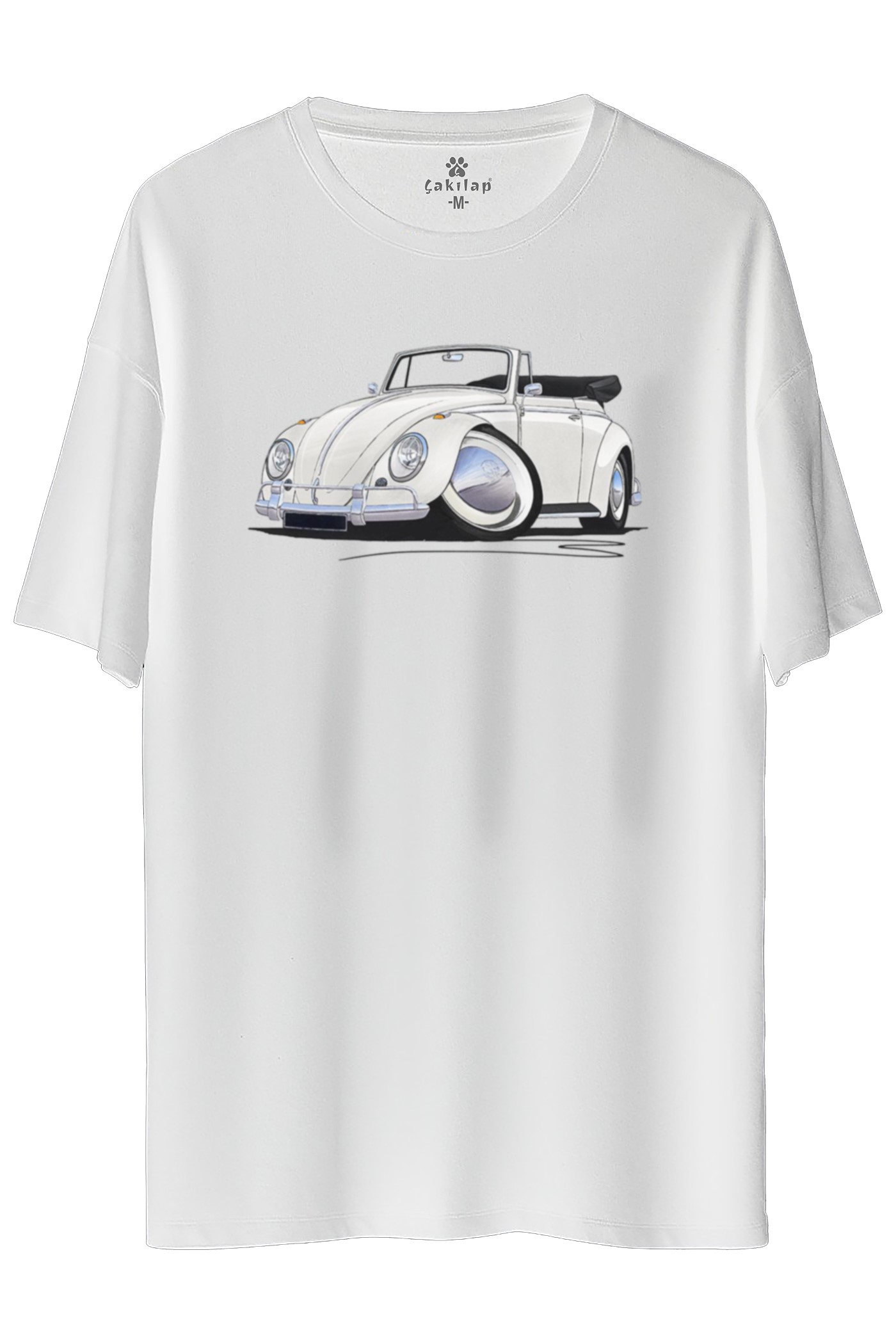 Vw Beetle Baskılı Oversize Tişört