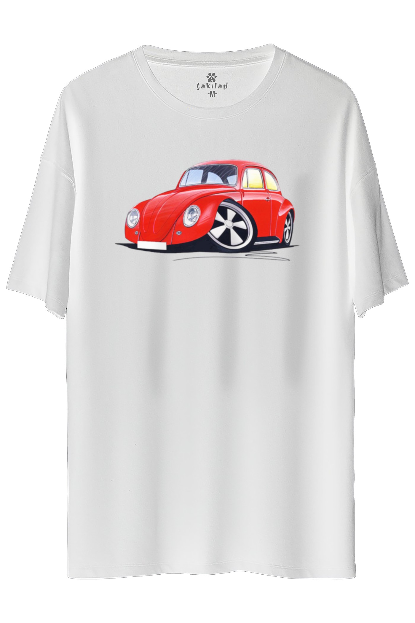 Vw Beetle Baskılı Oversize Tişört