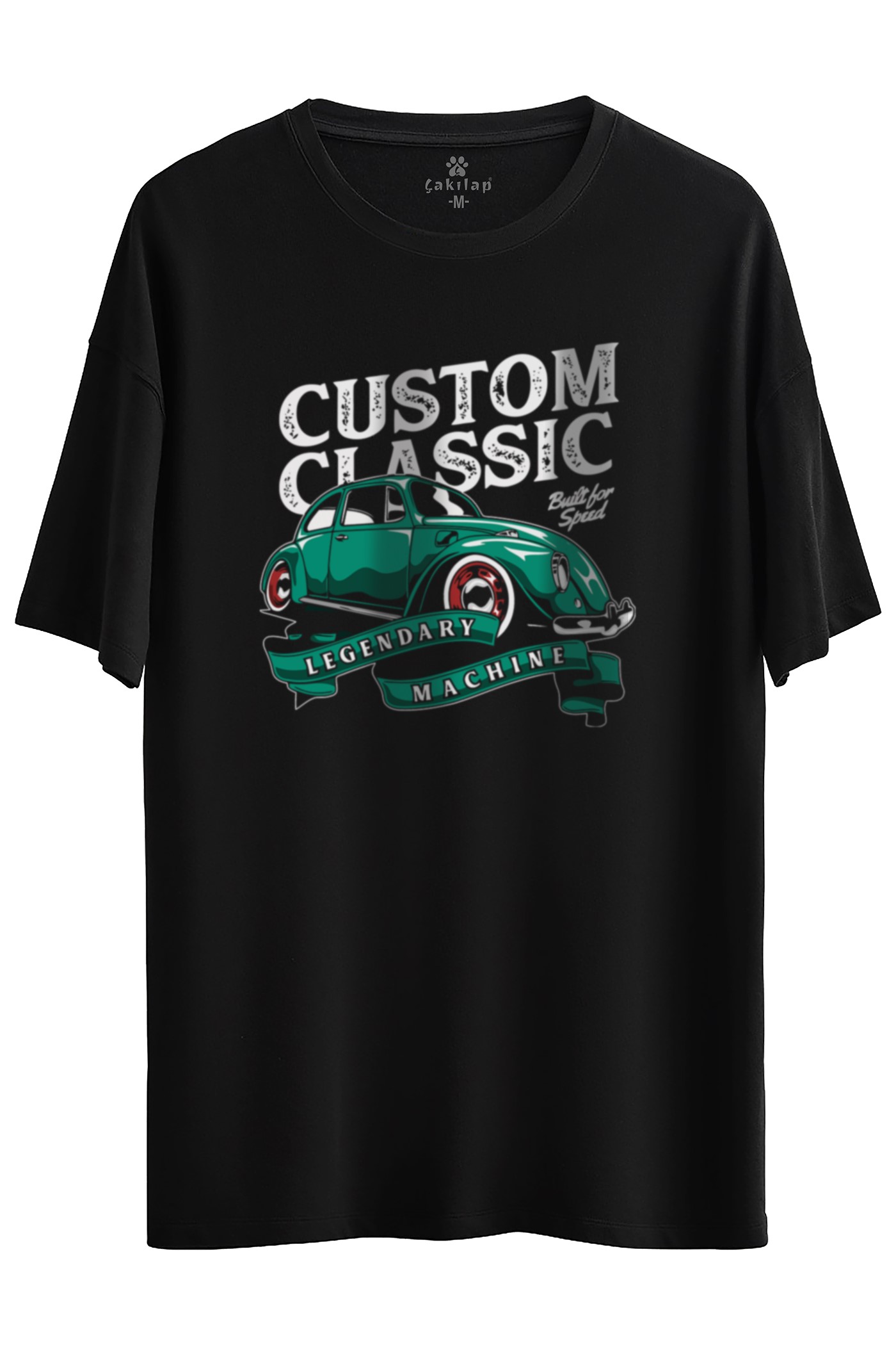 Vw Beetle Baskılı Oversize Tişört