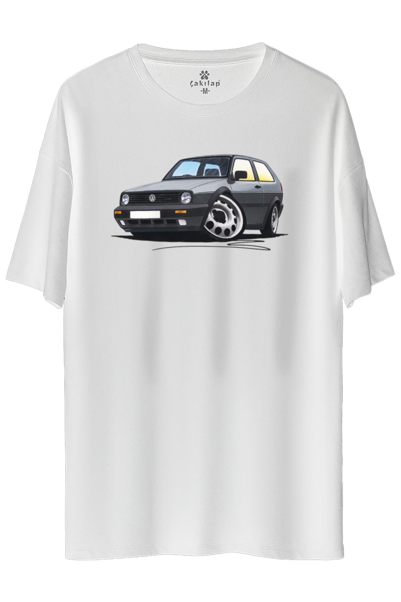 Vw Golf 2 Baskılı Oversize Tişört