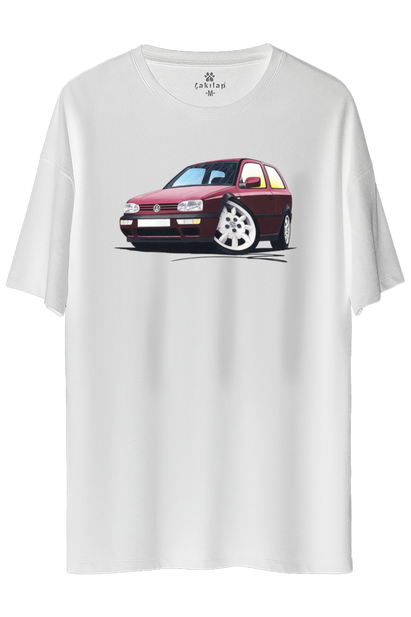 Vw Golf 3 Baskılı Oversize Tişört