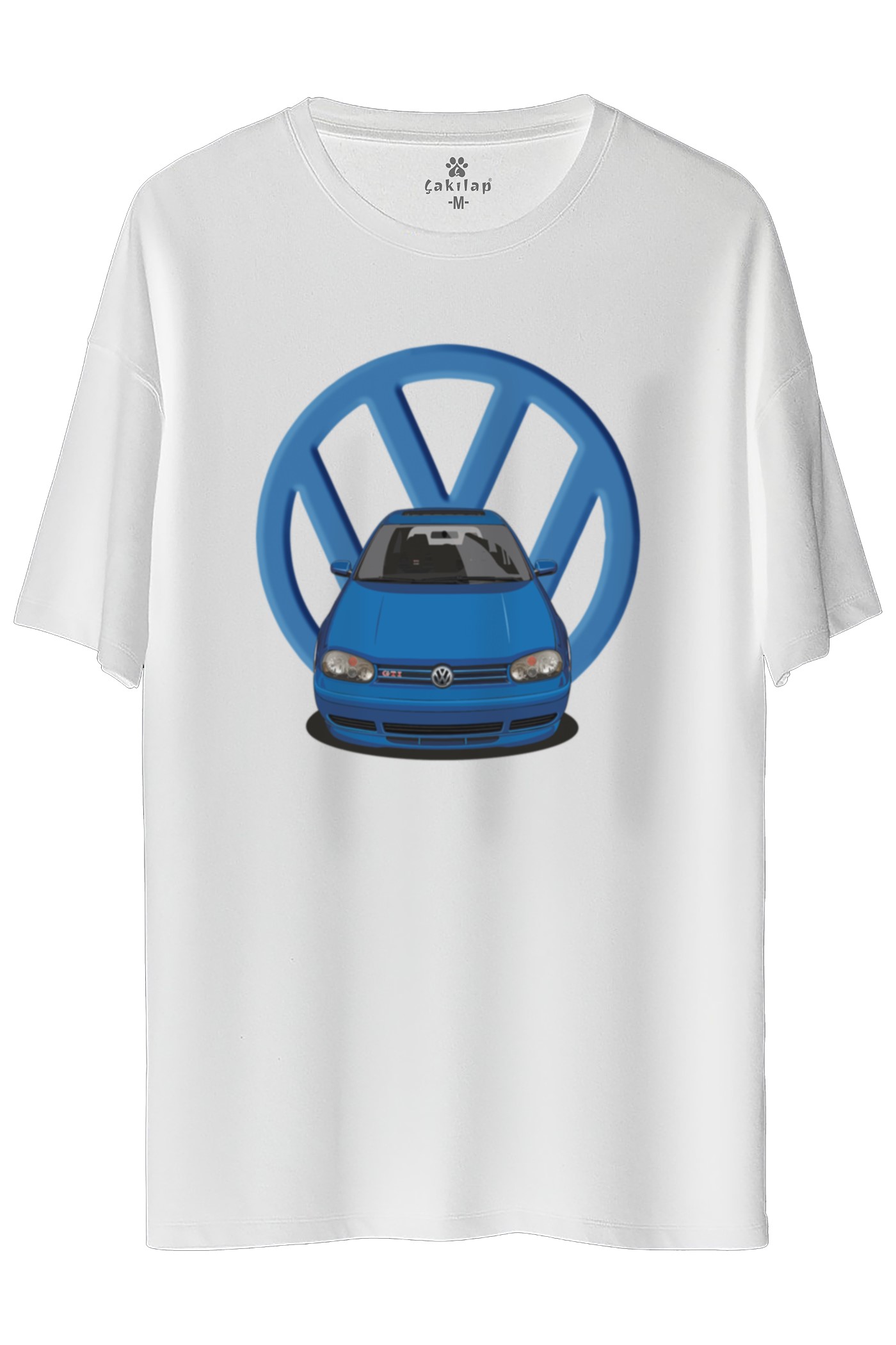 Vw Golf 4 Baskılı Oversize Tişört