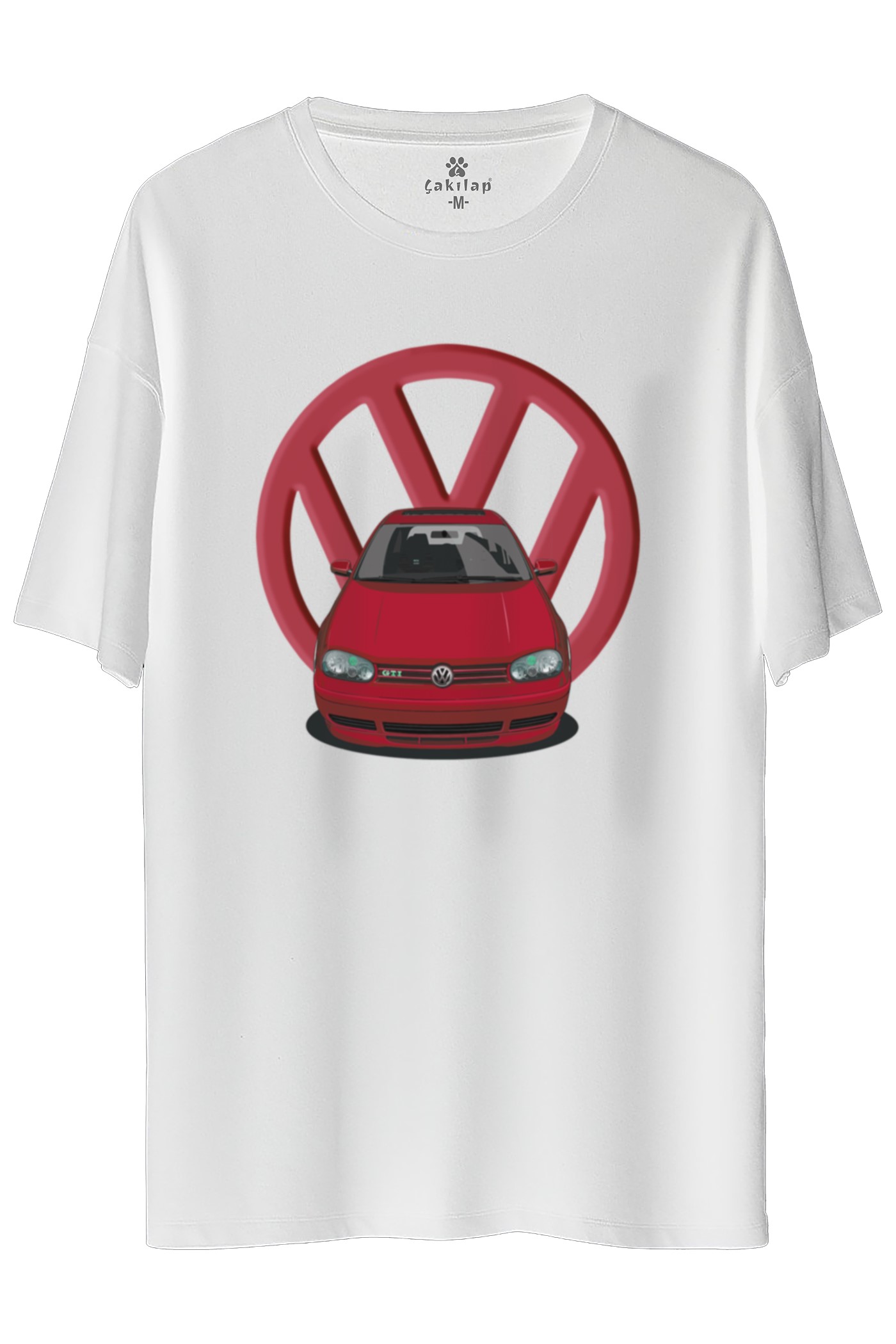 Vw Golf 4 Baskılı Oversize Tişört