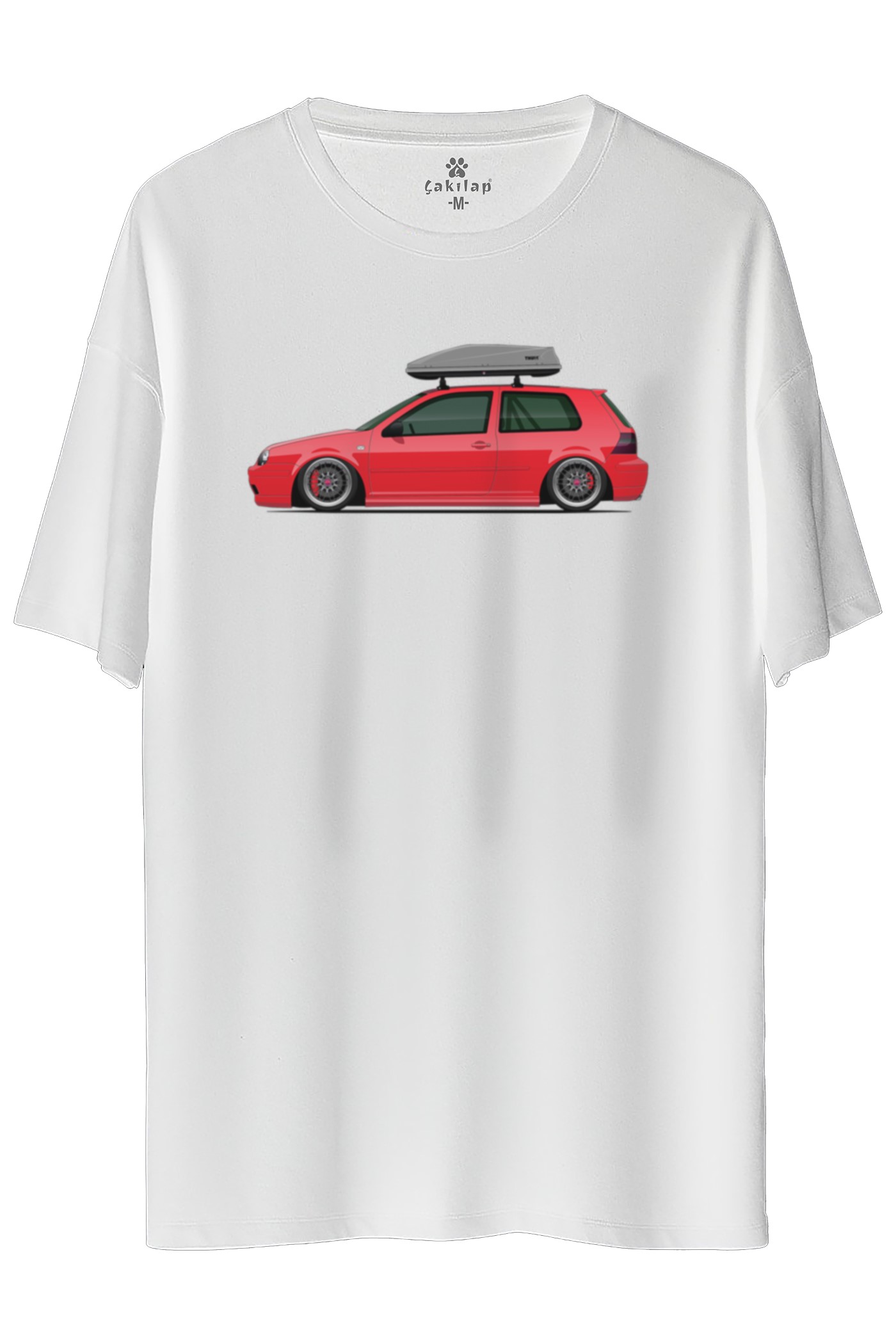 Vw Golf 4 Baskılı Oversize Tişört