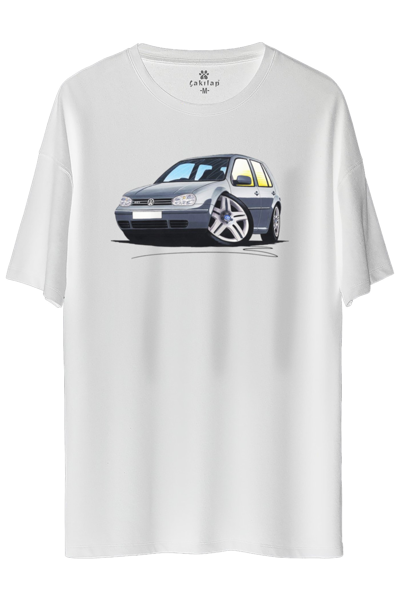 Vw Golf 4 Baskılı Oversize Tişört