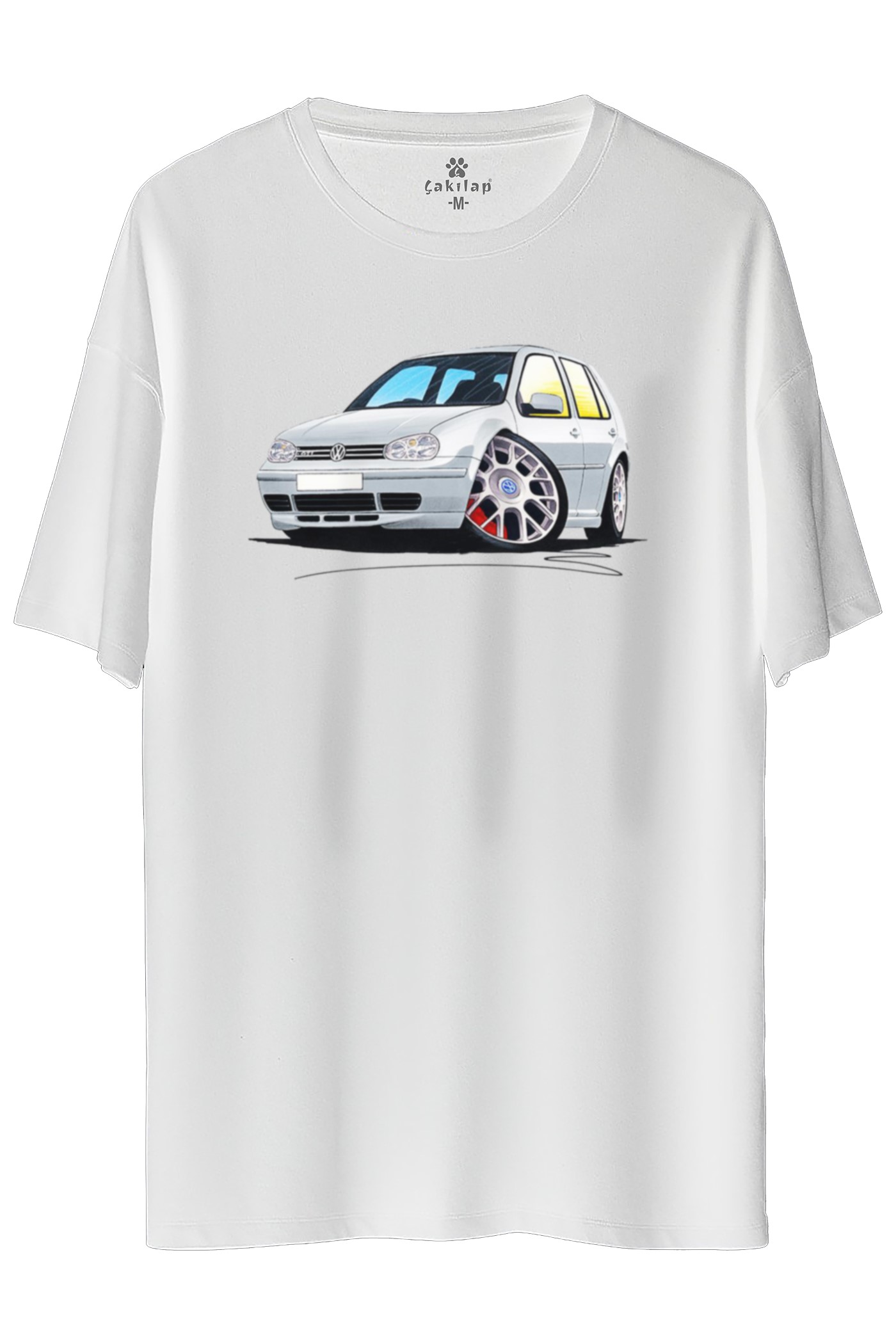 Vw Golf 4 Baskılı Oversize Tişört