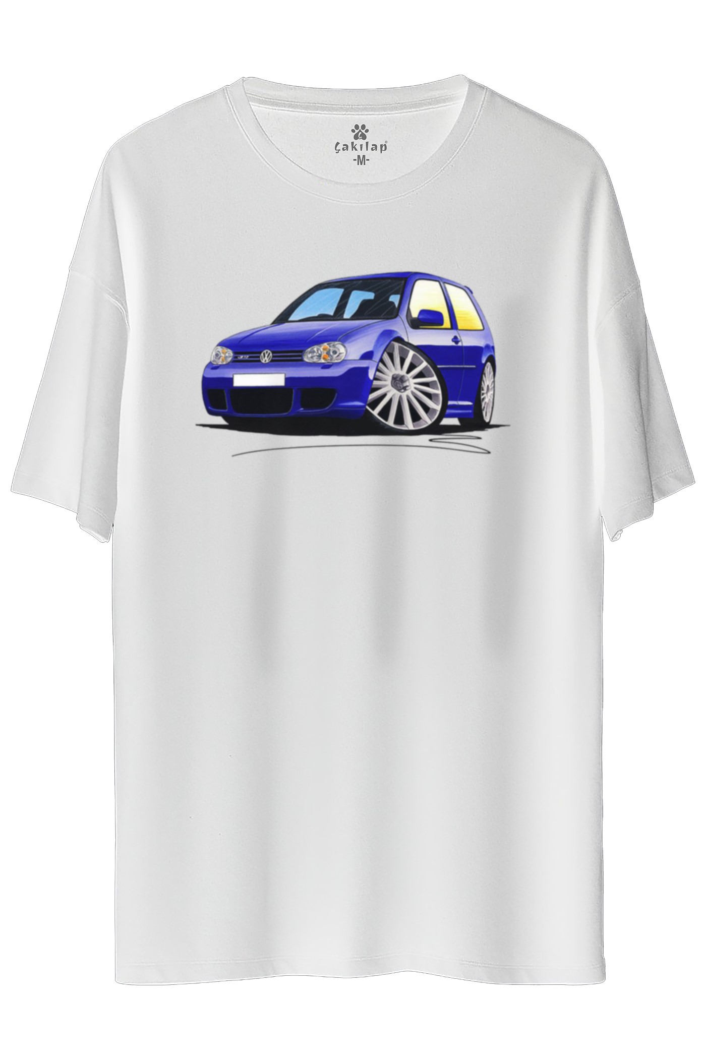 Vw Golf 4 Baskılı Oversize Tişört