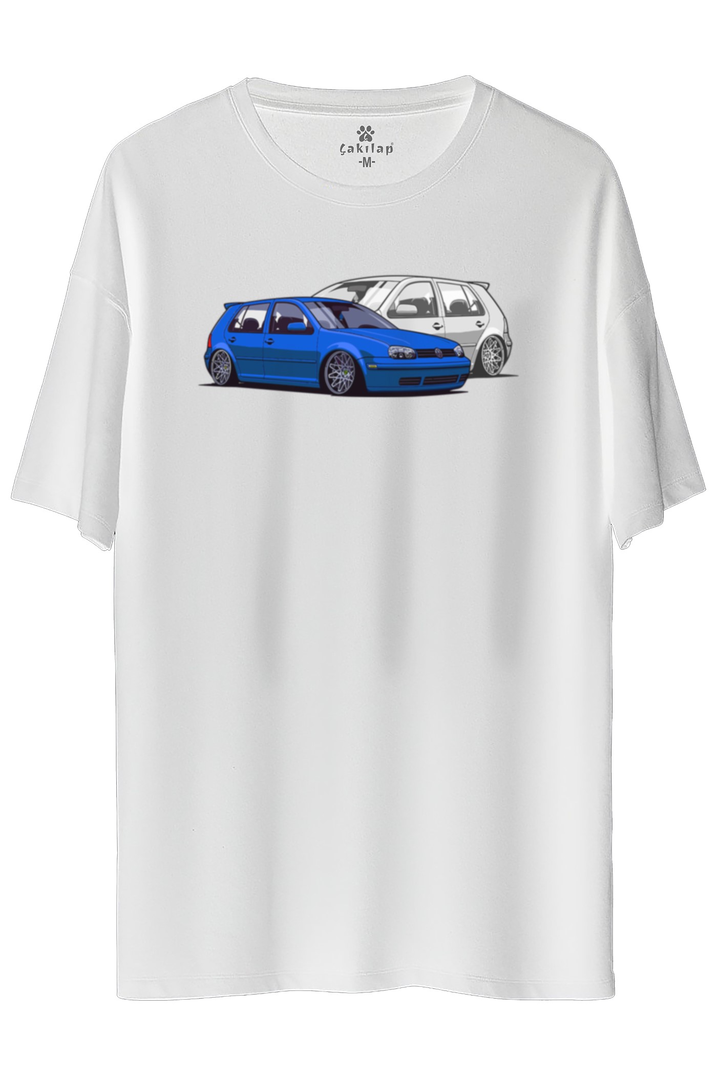 Vw Golf 4 Baskılı Oversize Tişört