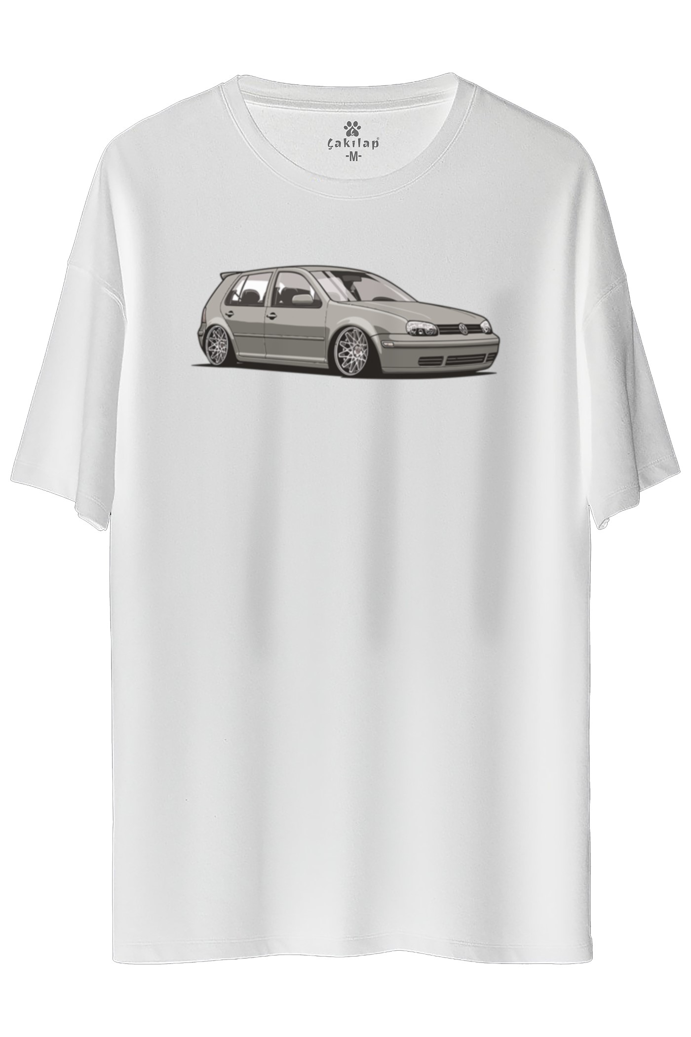 Vw Golf 4 Baskılı Oversize Tişört