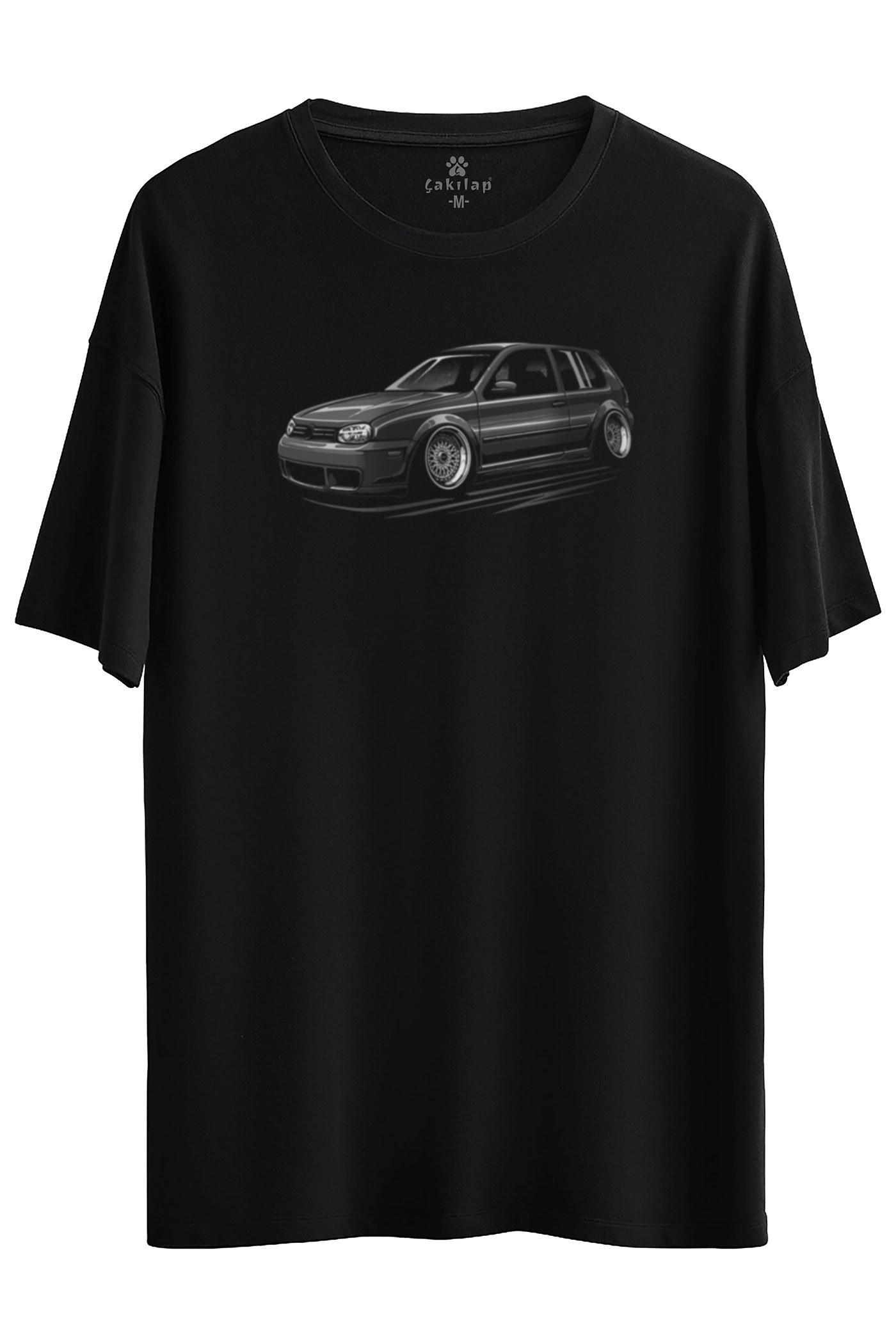 Vw Golf 4 Baskılı Oversize Tişört