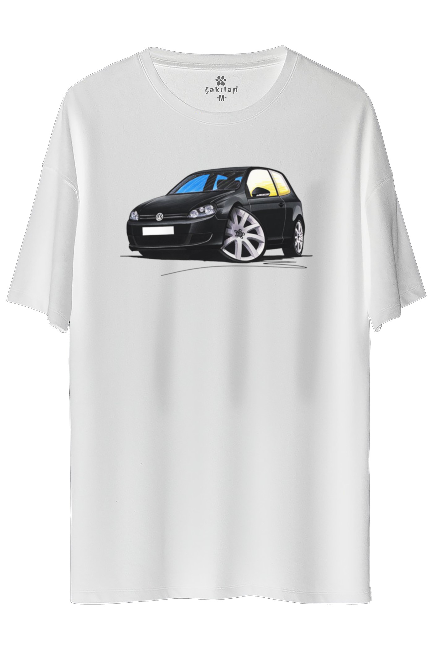 Vw Golf 6 Baskılı Oversize Tişört