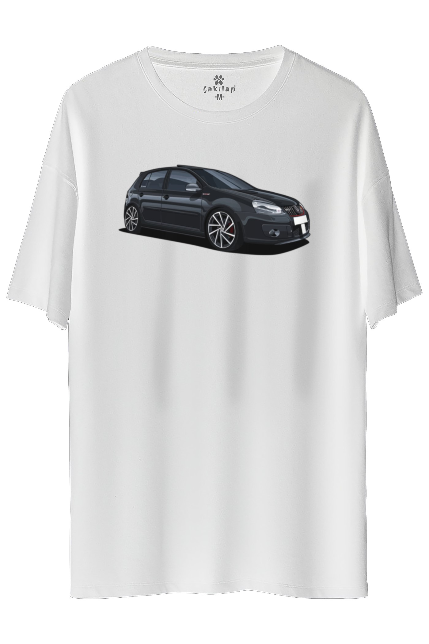 Vw Golf 6 Baskılı Oversize Tişört